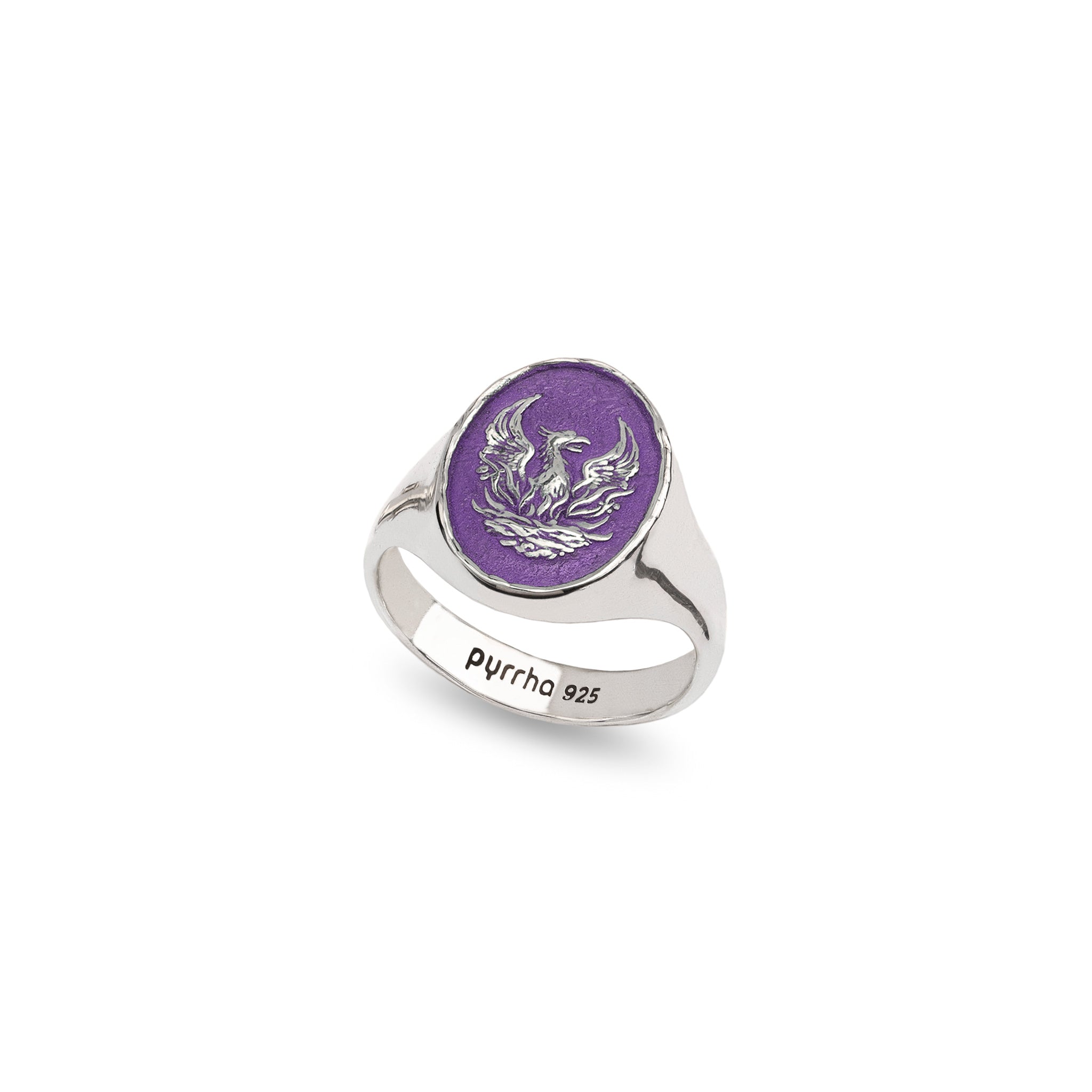 Fire Within Signet Ring - Mystic Violet