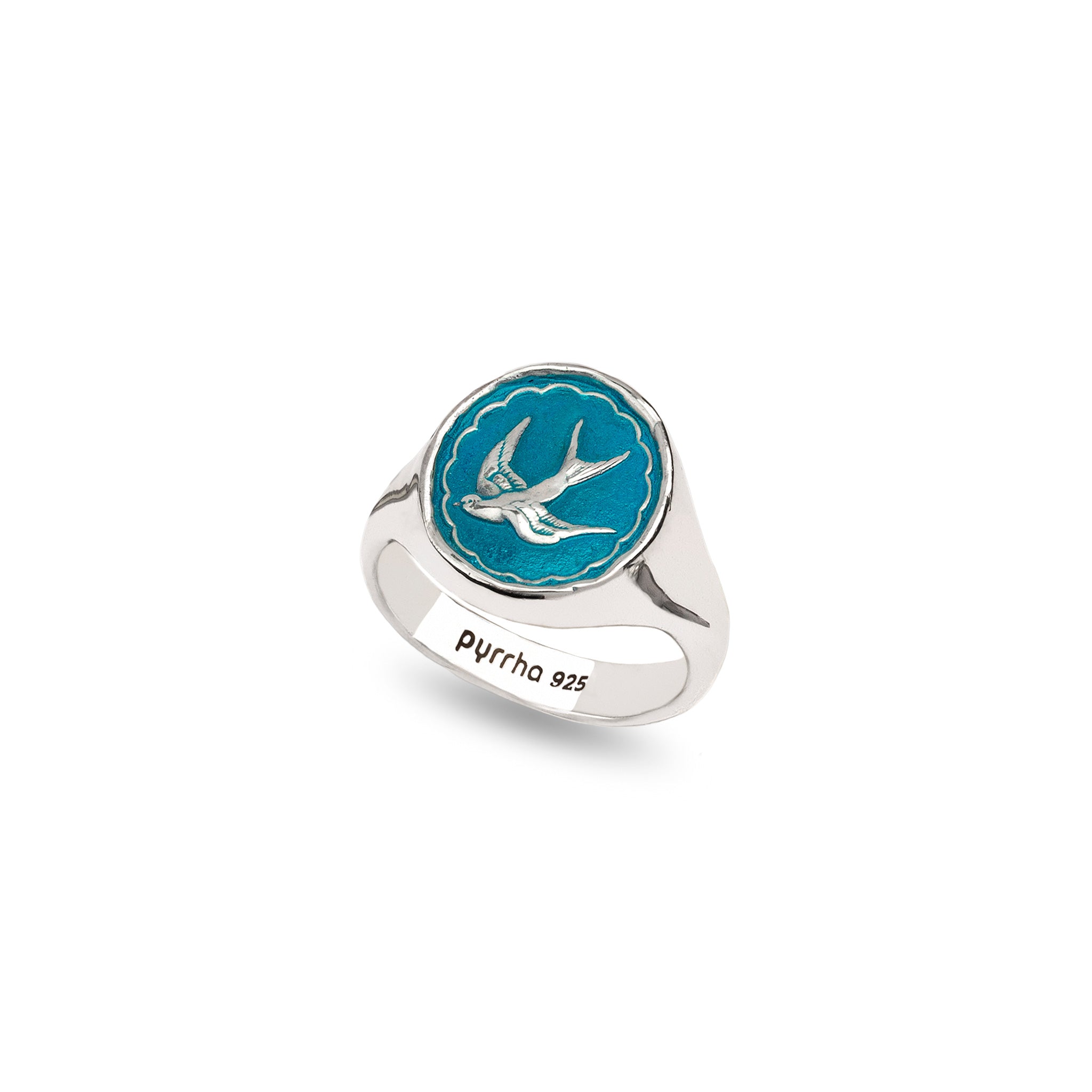 Free Spirited Signet Ring - Capri Blue