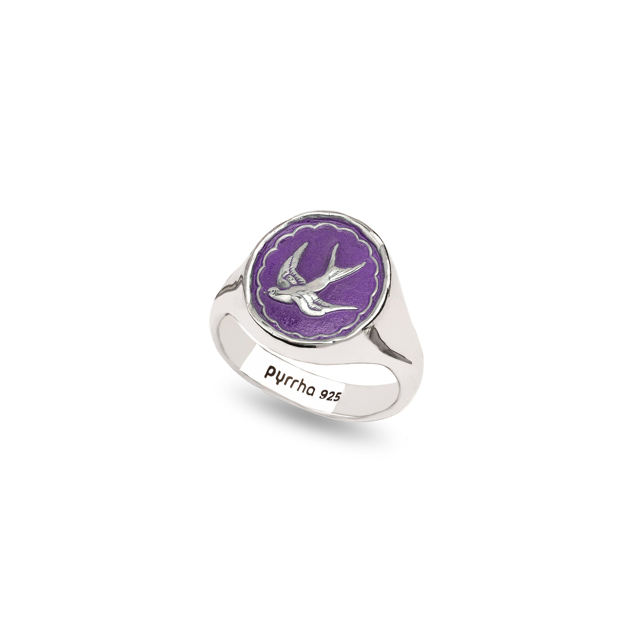 Free Spirited Signet Ring - Mystic Violet