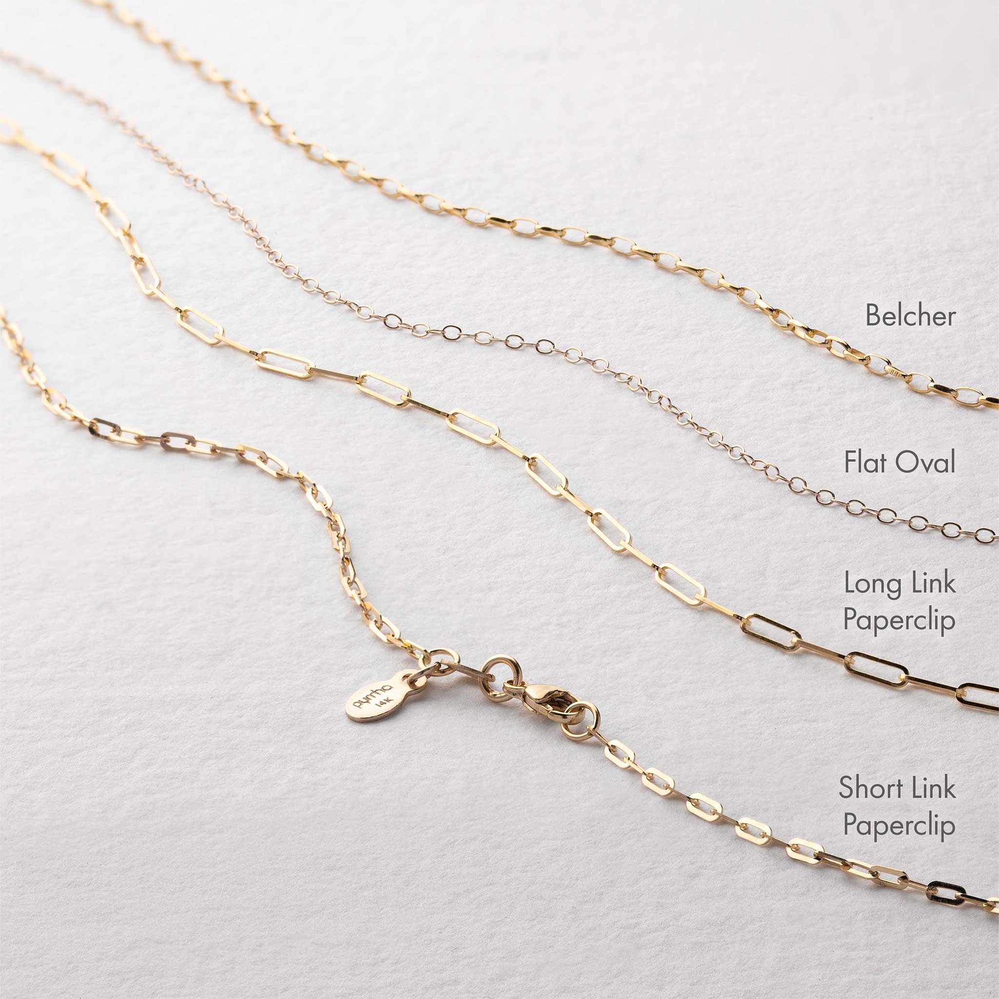 14K Gold Long Link Paperclip Chain