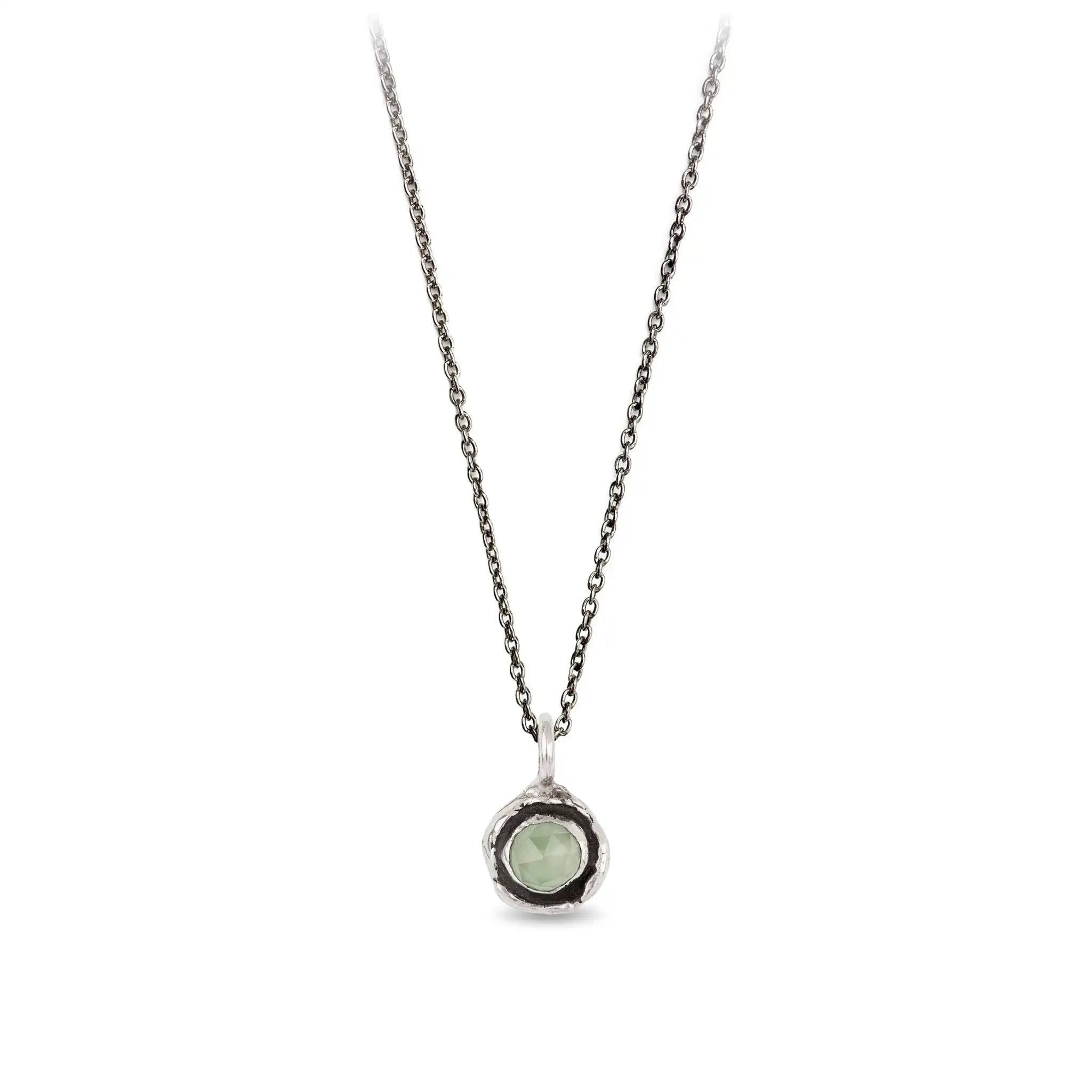 Prehnite Faceted Stone Talisman Charm