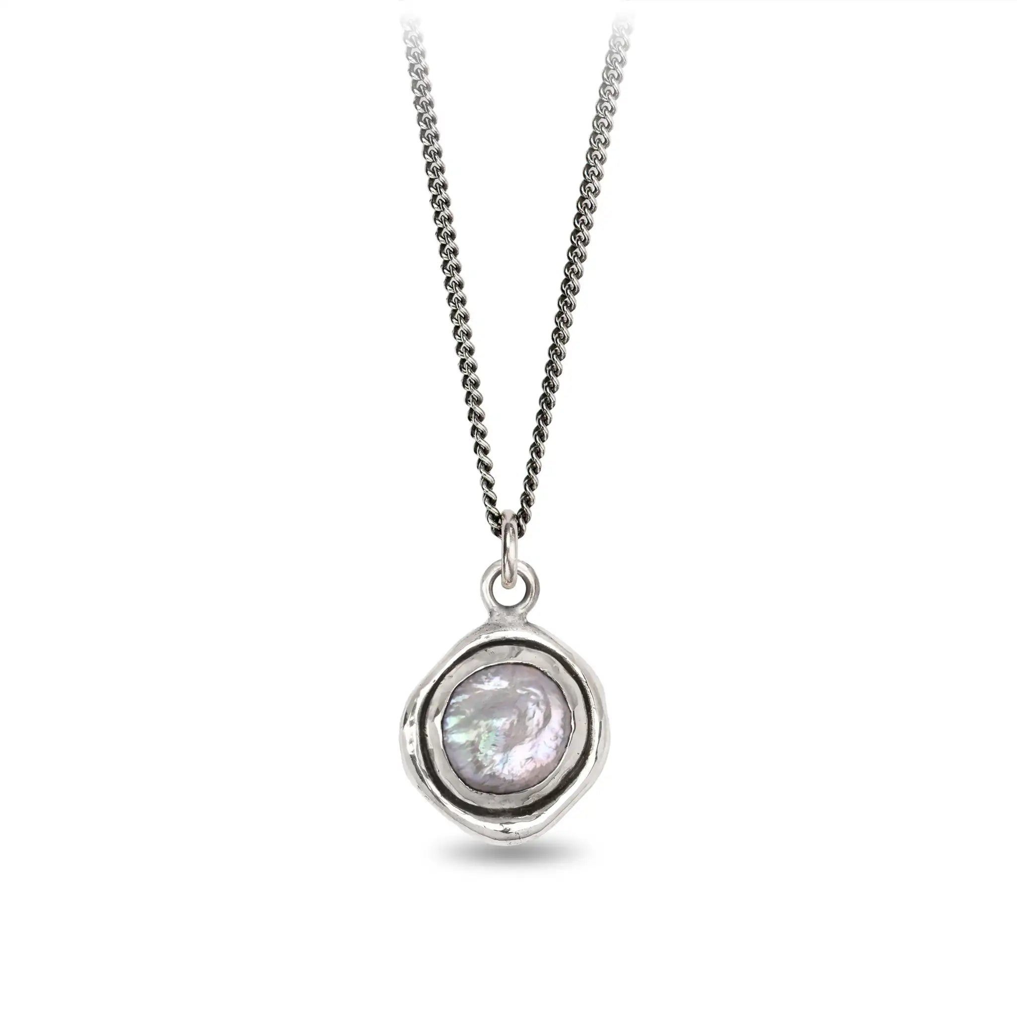 Dove Grey Freshwater Pearl Talisman