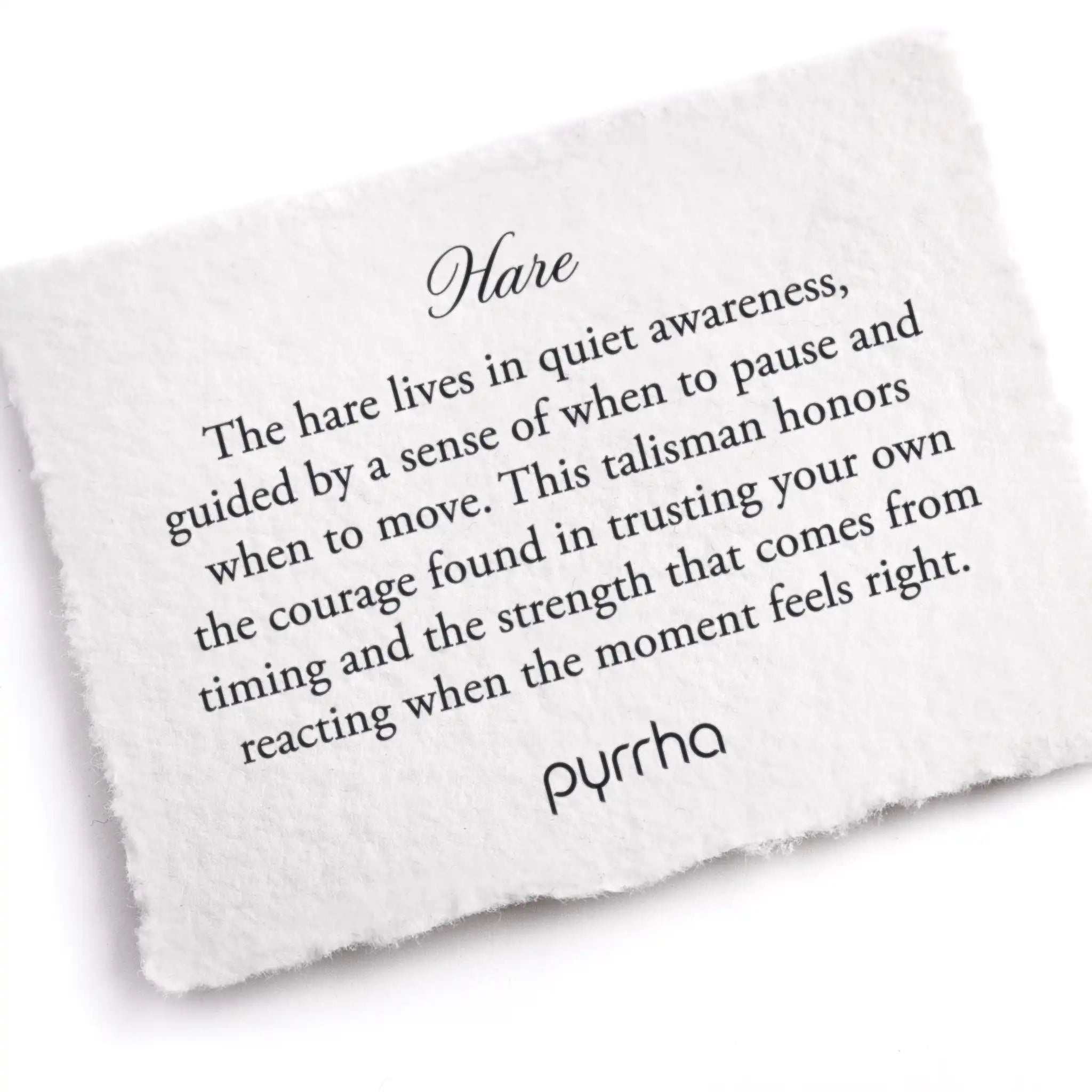 Hare 14K Gold on Silver Talisman