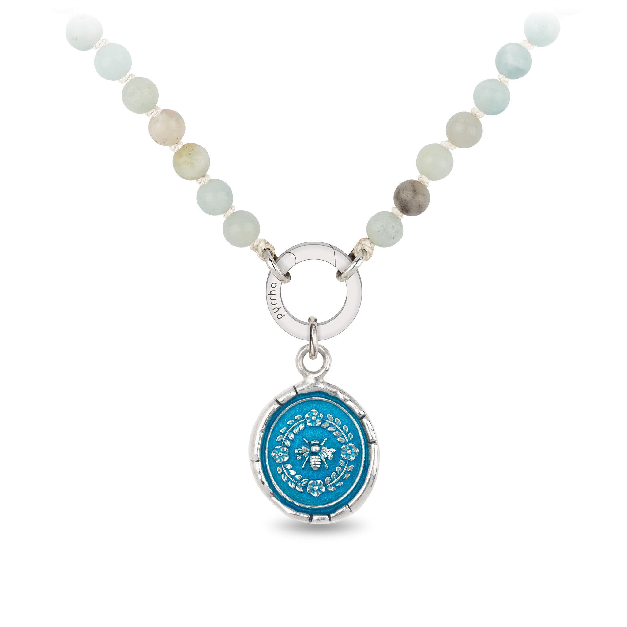 Honeybee Sautoir Necklace - Capri Blue