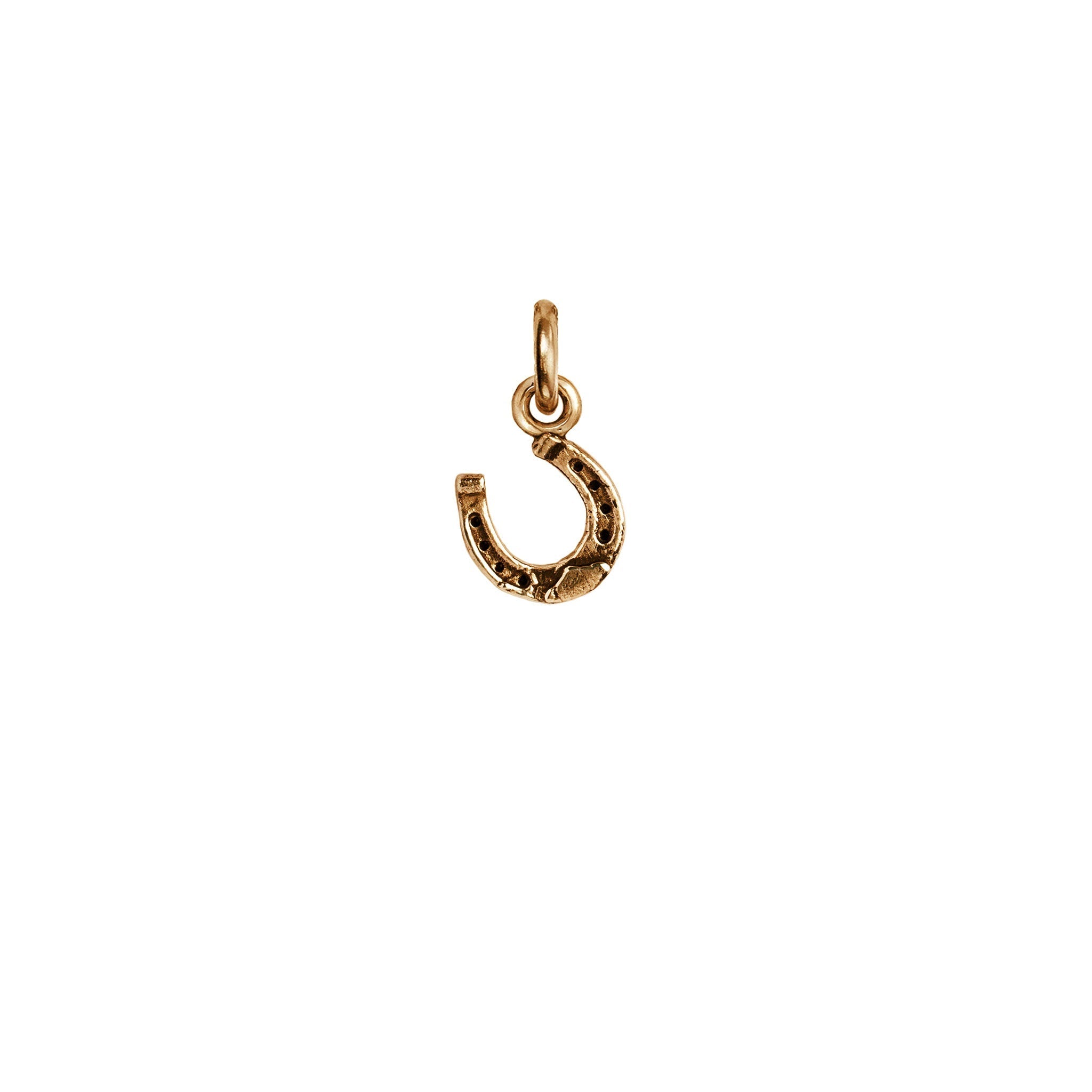 Horseshoe Symbol Charm - Bronze