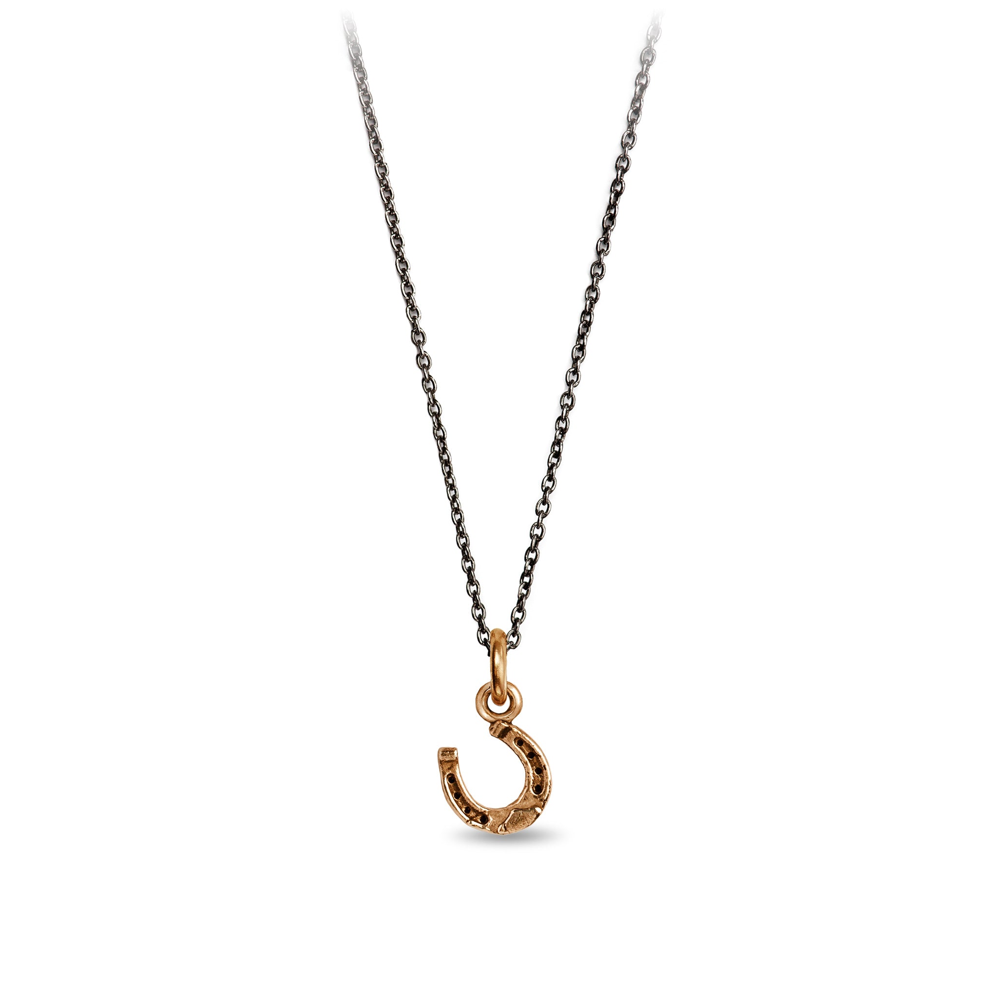 Horseshoe Symbol Charm - Bronze