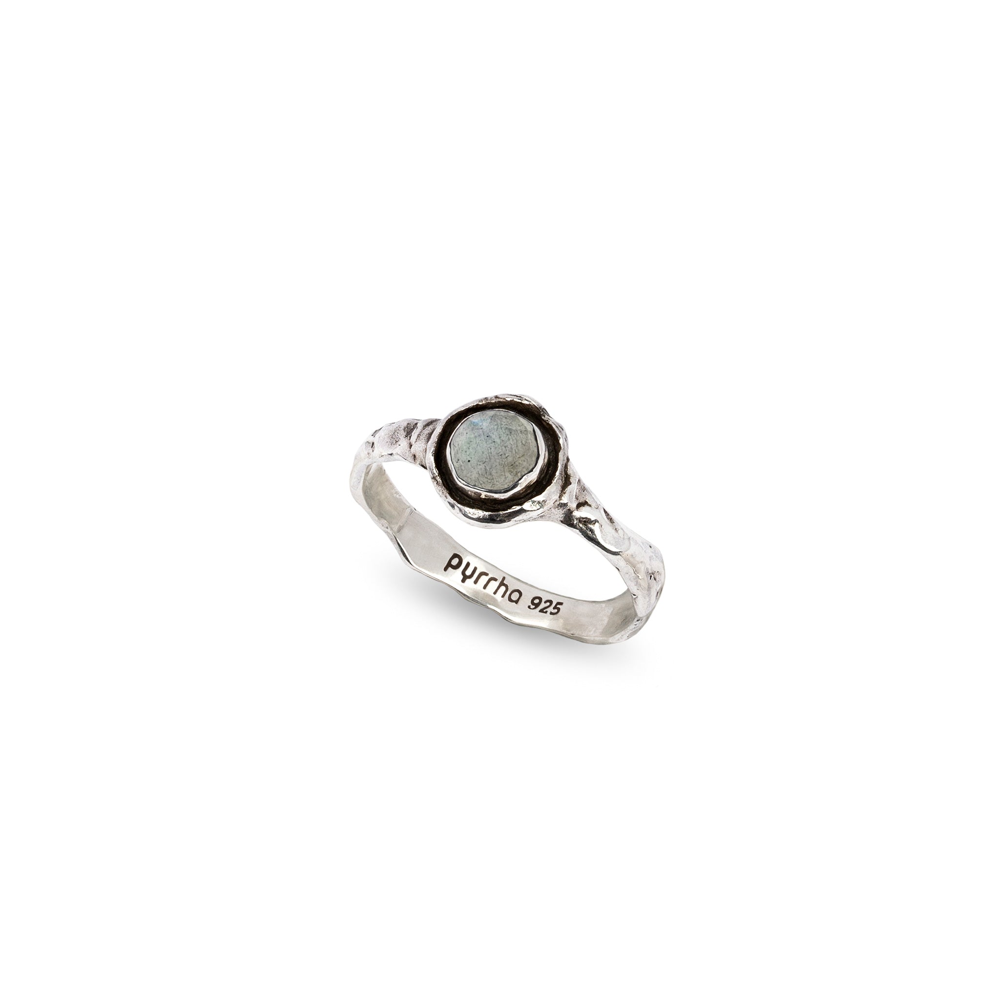 Labradorite Small Faceted Stone Talisman Ring