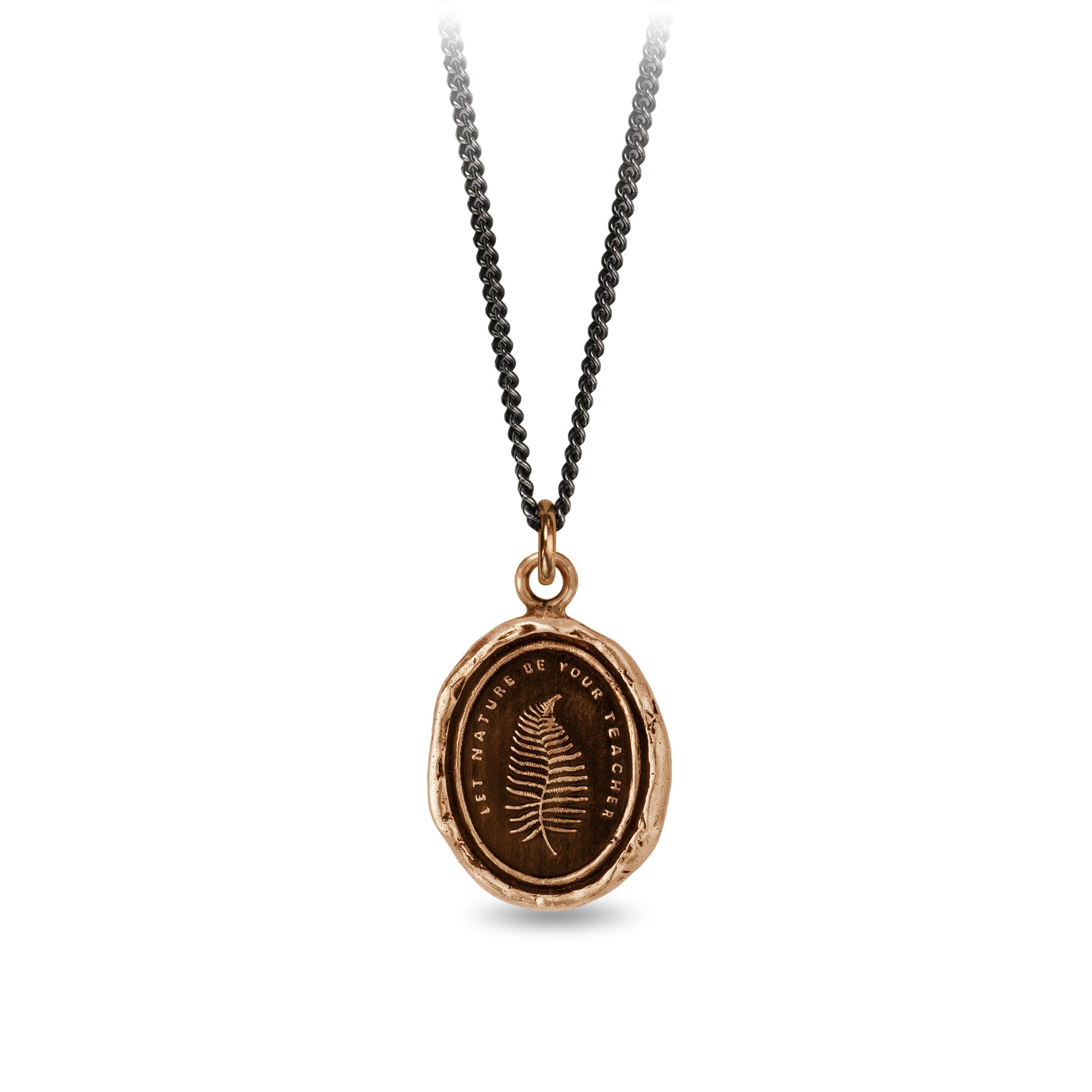 Pyrrha Let Nature Be Your Teacher Talisman Necklace