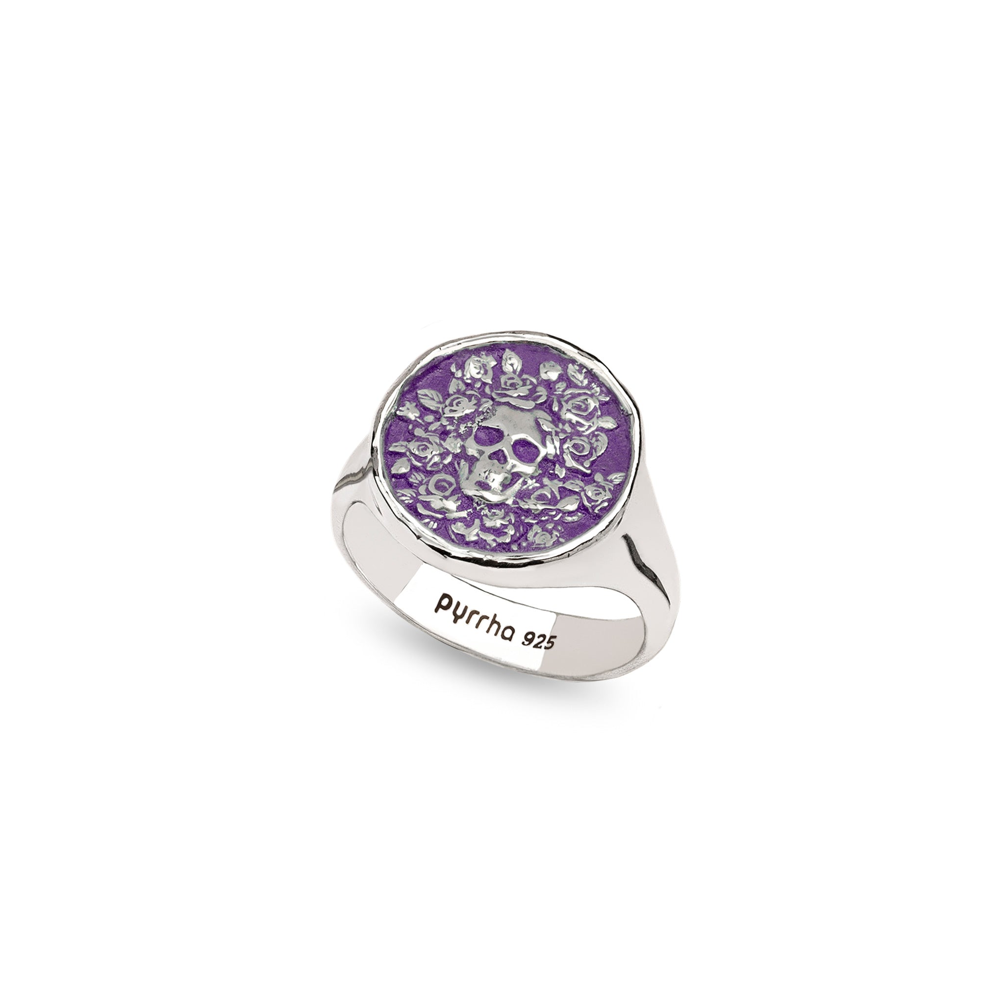 Live Every Moment Signet Ring - Mystic Violet