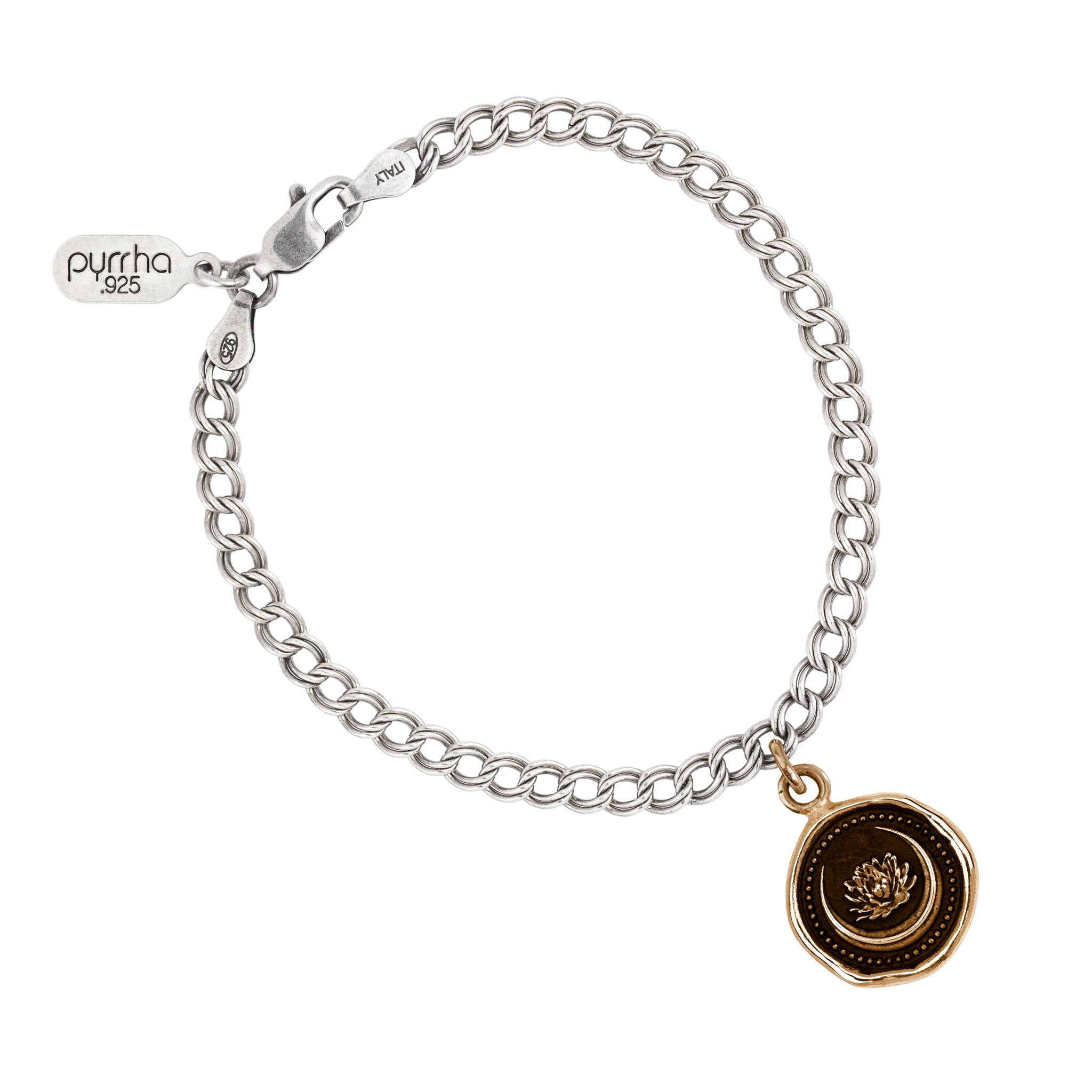 Lotus Flower Talisman Chain Bracelet