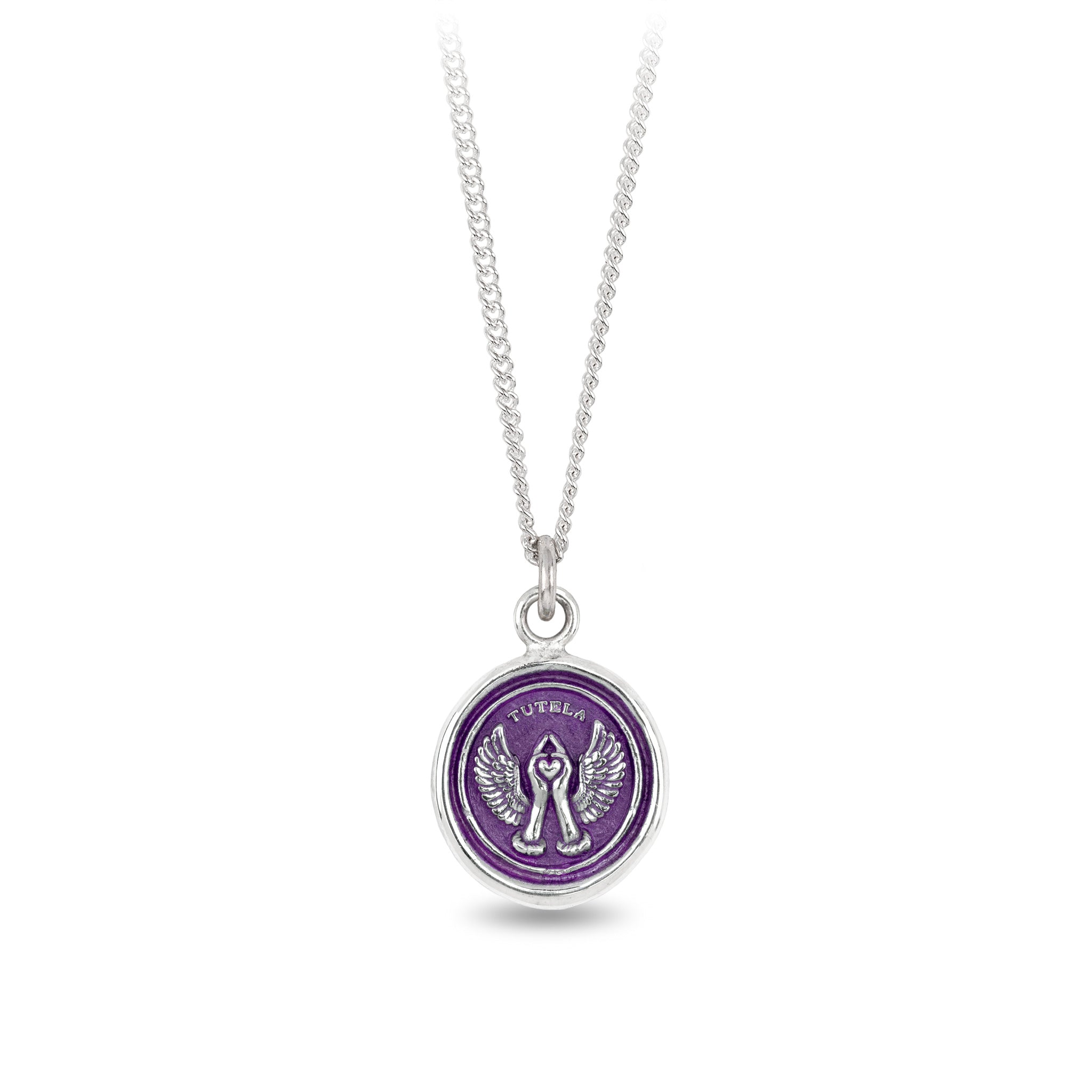 Love Protection Talisman Mystic Violet Bright Sterling Silver Bright Sterling Silver 18