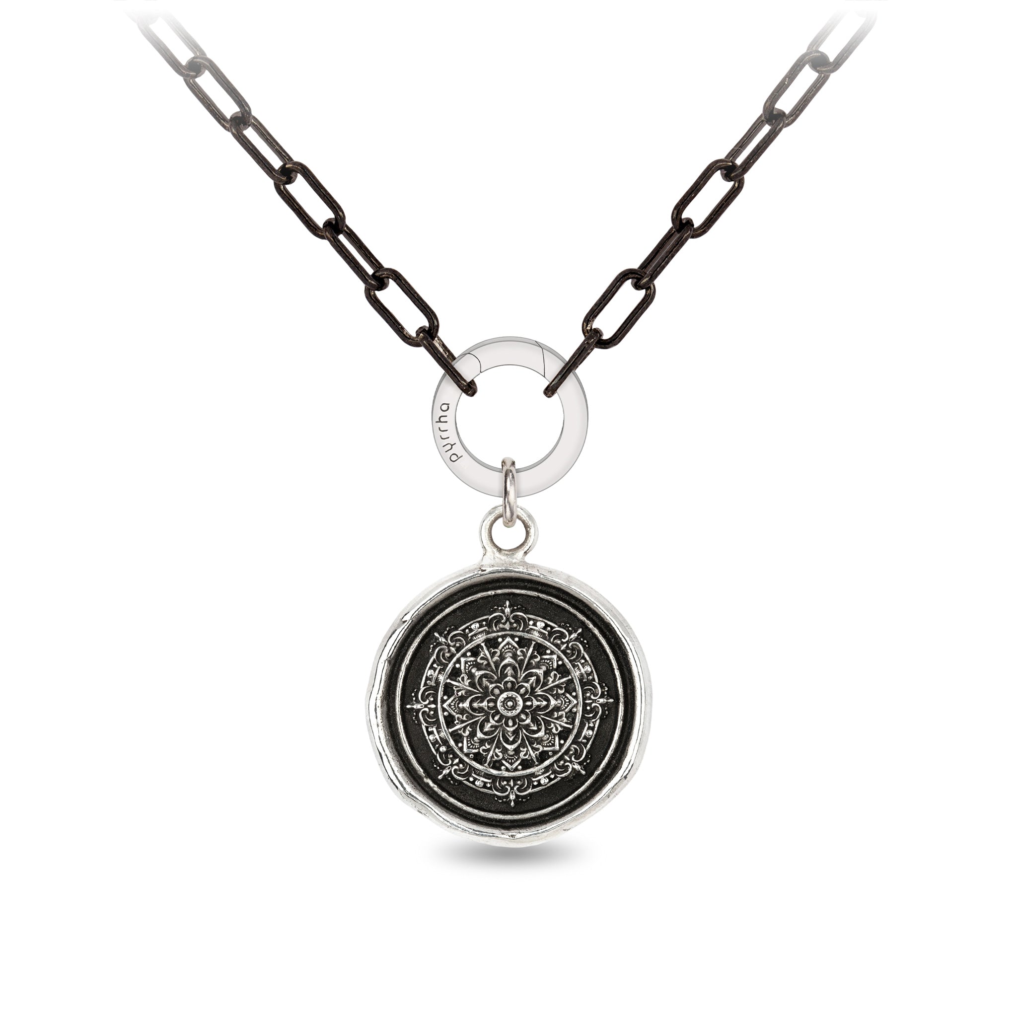 Mandala Small Paperclip Chain Necklace