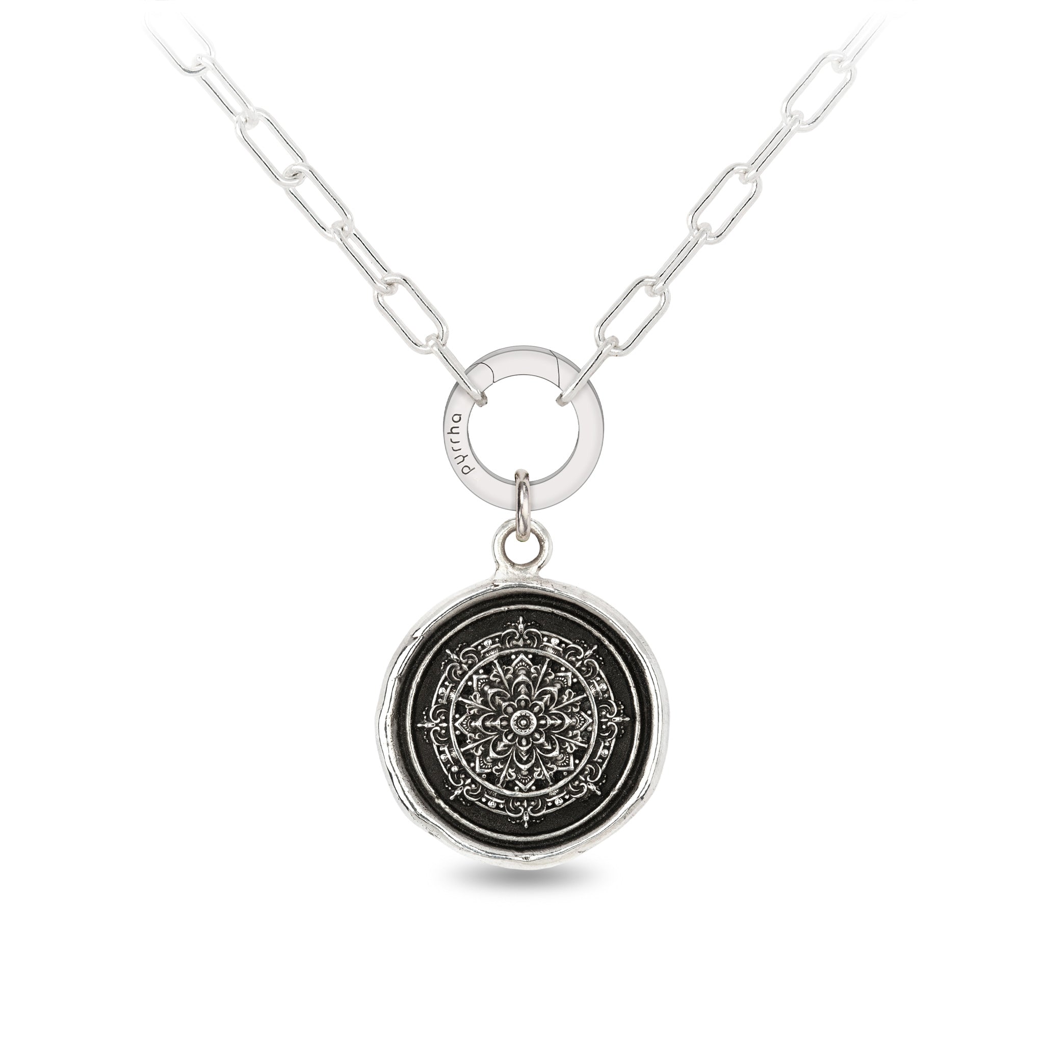 Mandala Small Paperclip Chain Necklace