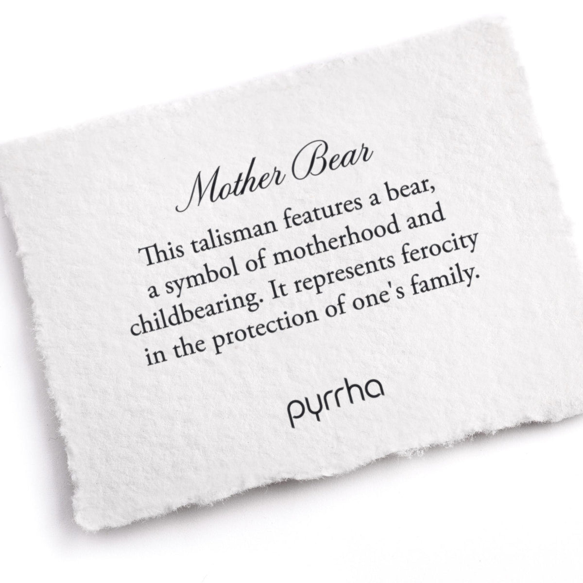 Mother Bear 14K Gold Talisman - Unveiled on Knotted Freshwater Pearl Necklace