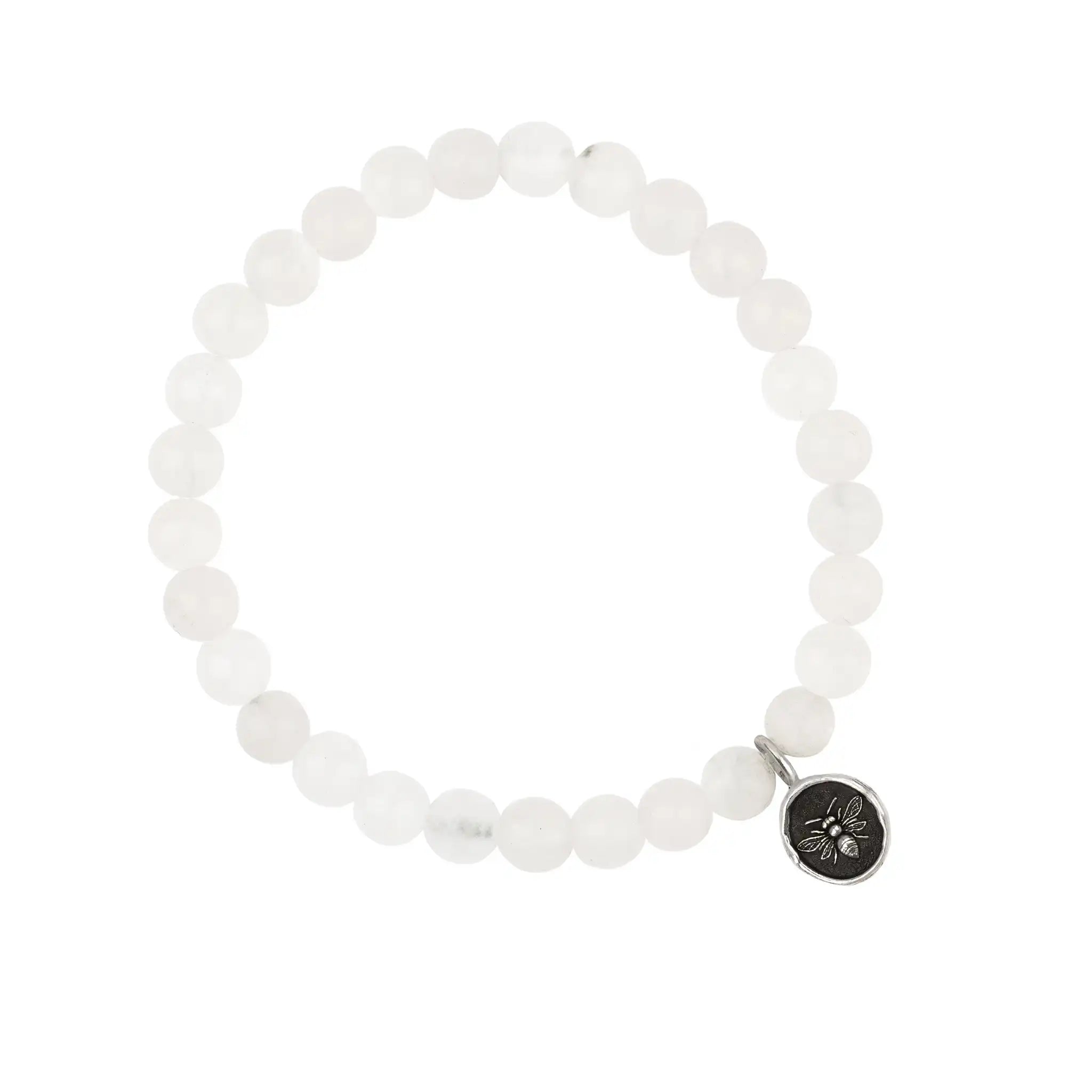 Motivated Appreciation Charm Stone Stretch Bracelet