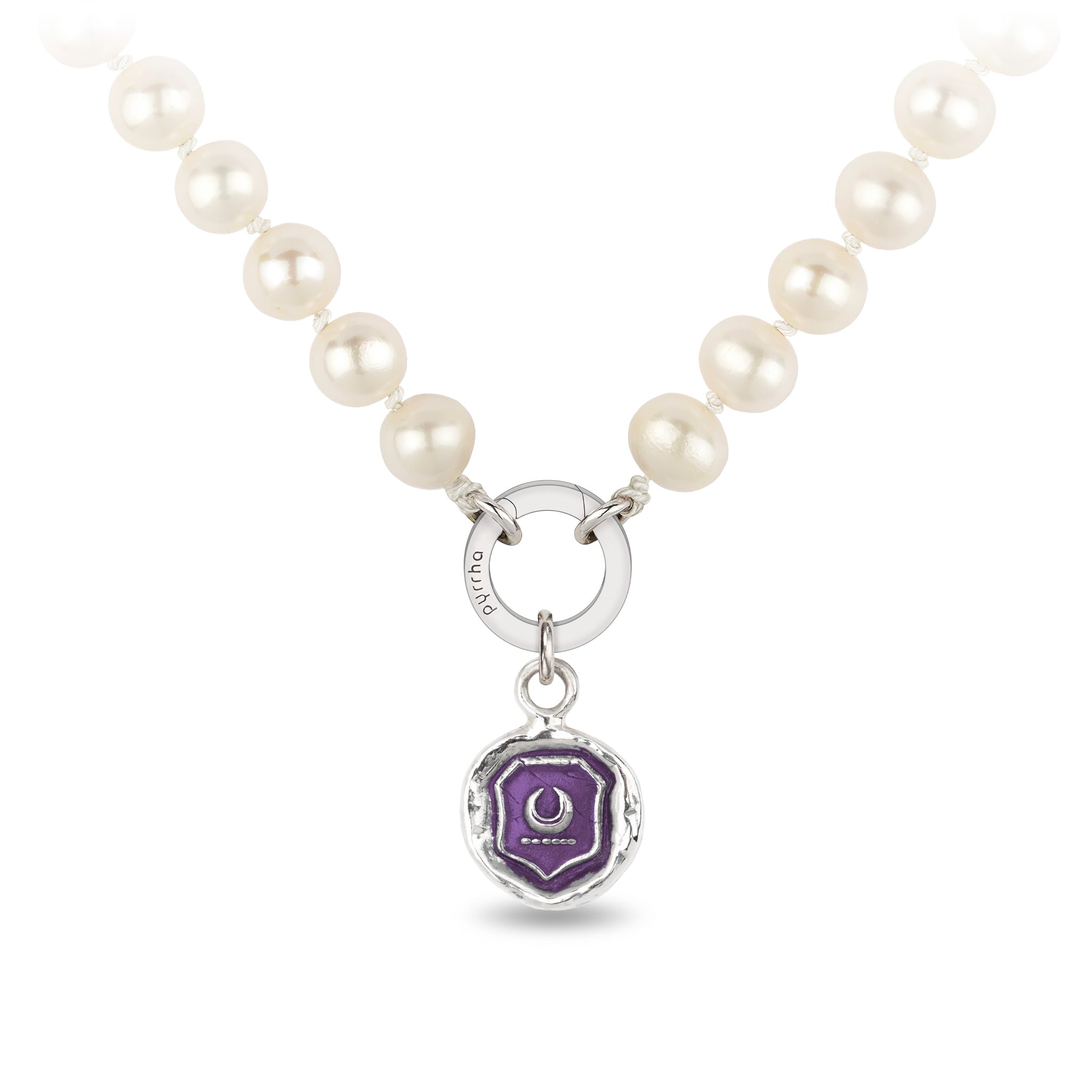 New Beginnings Knotted Freshwater Pearl Necklace - Mystic Violet