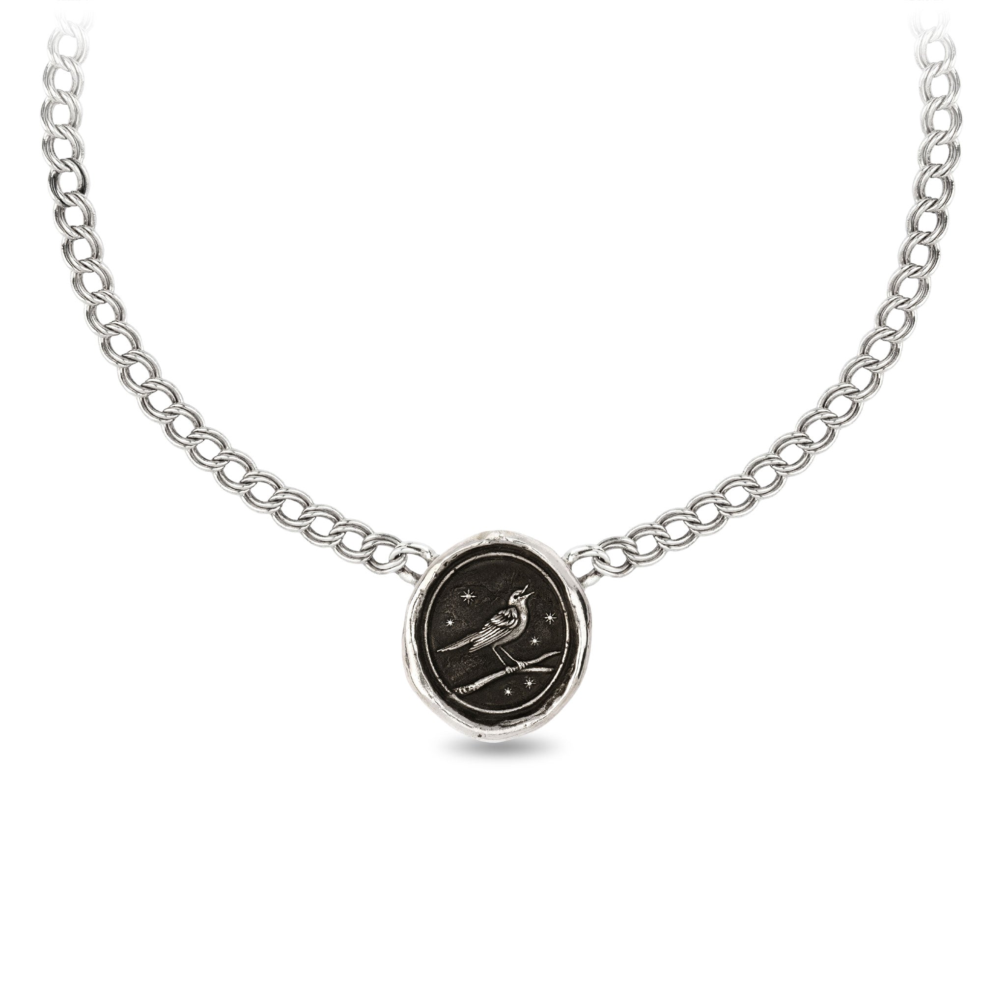 Nightingale Double Curb Link Talisman Choker