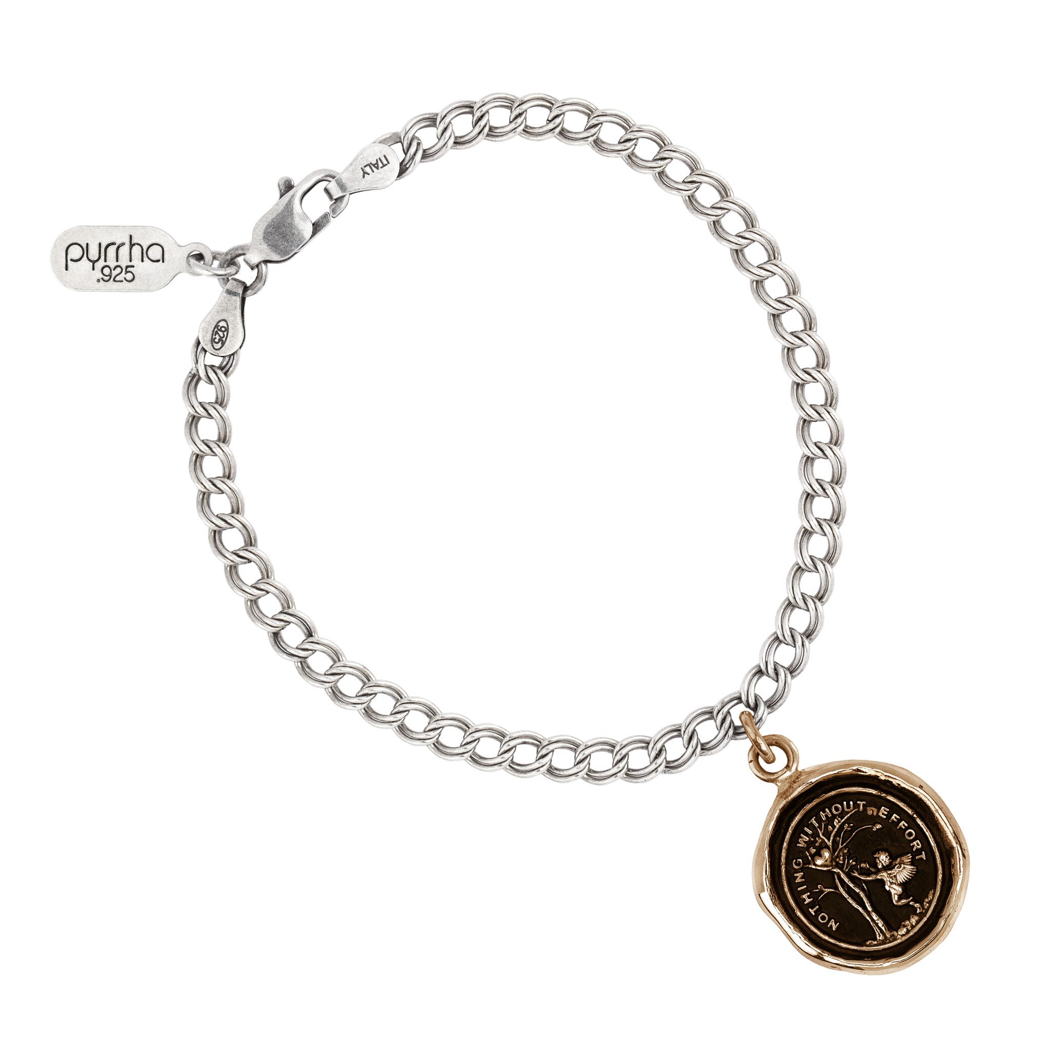 Nothing Without Effort Talisman Chain Bracelet