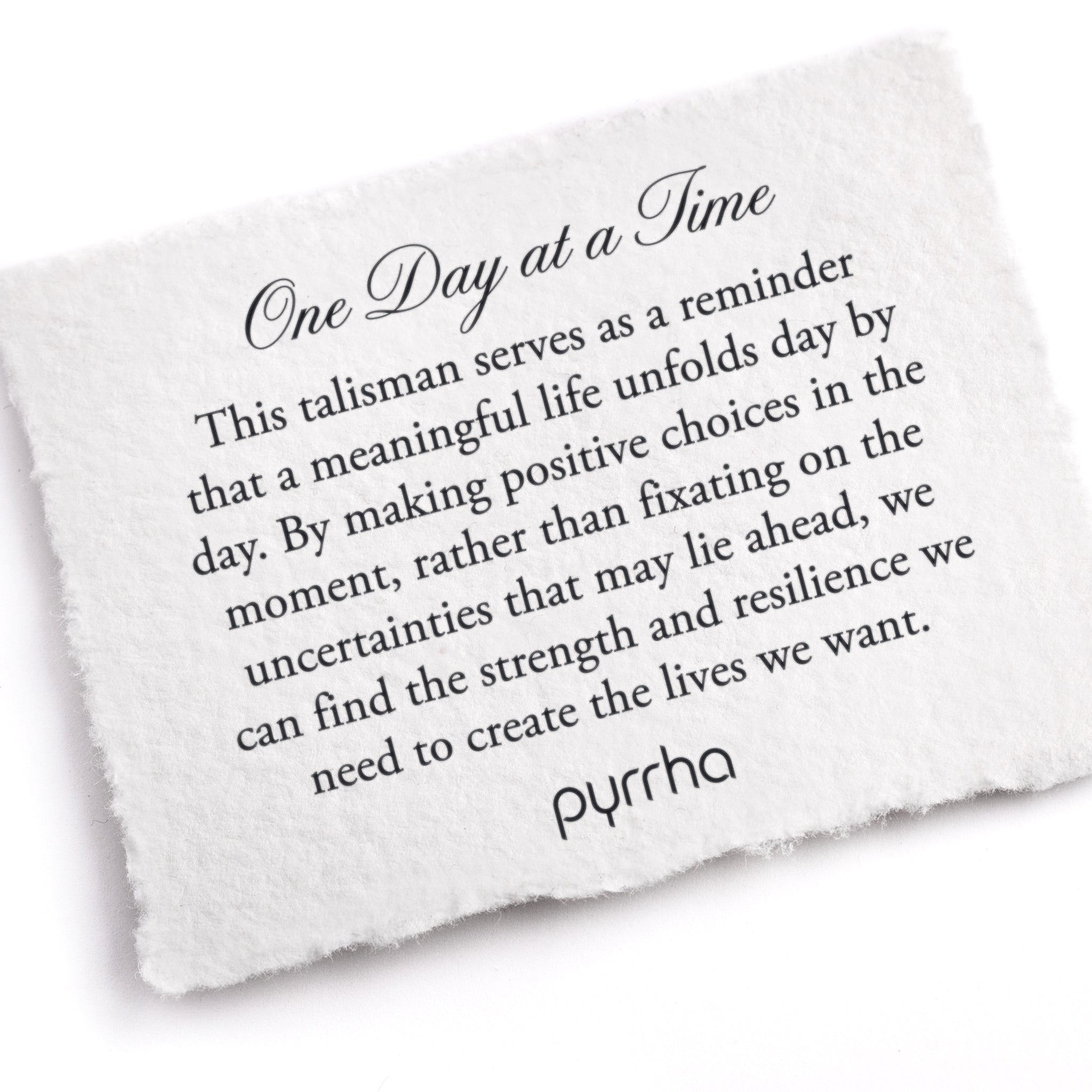 One Day at a Time Diamond Set Talisman