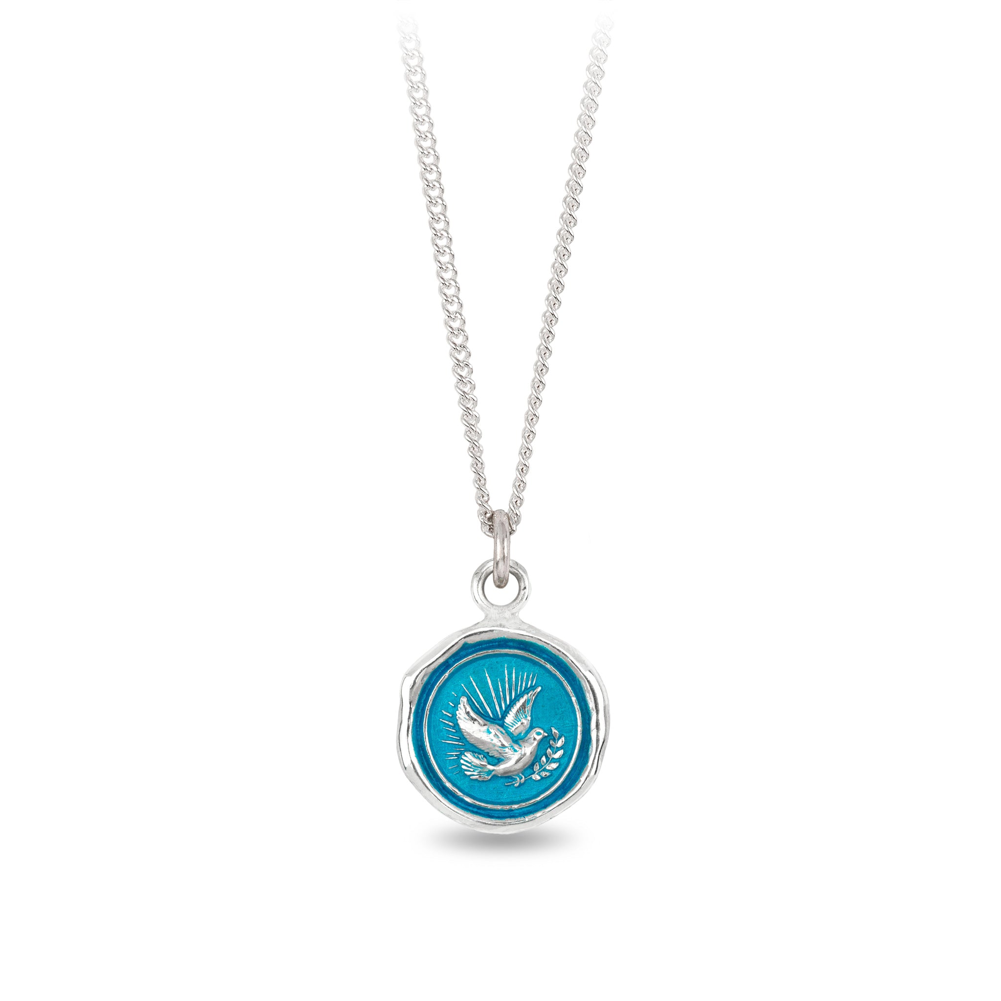 Collana personalizzata con nome Peace Dove in oro, collana Collana personalizzata con nome Peace Dove in oro, collana