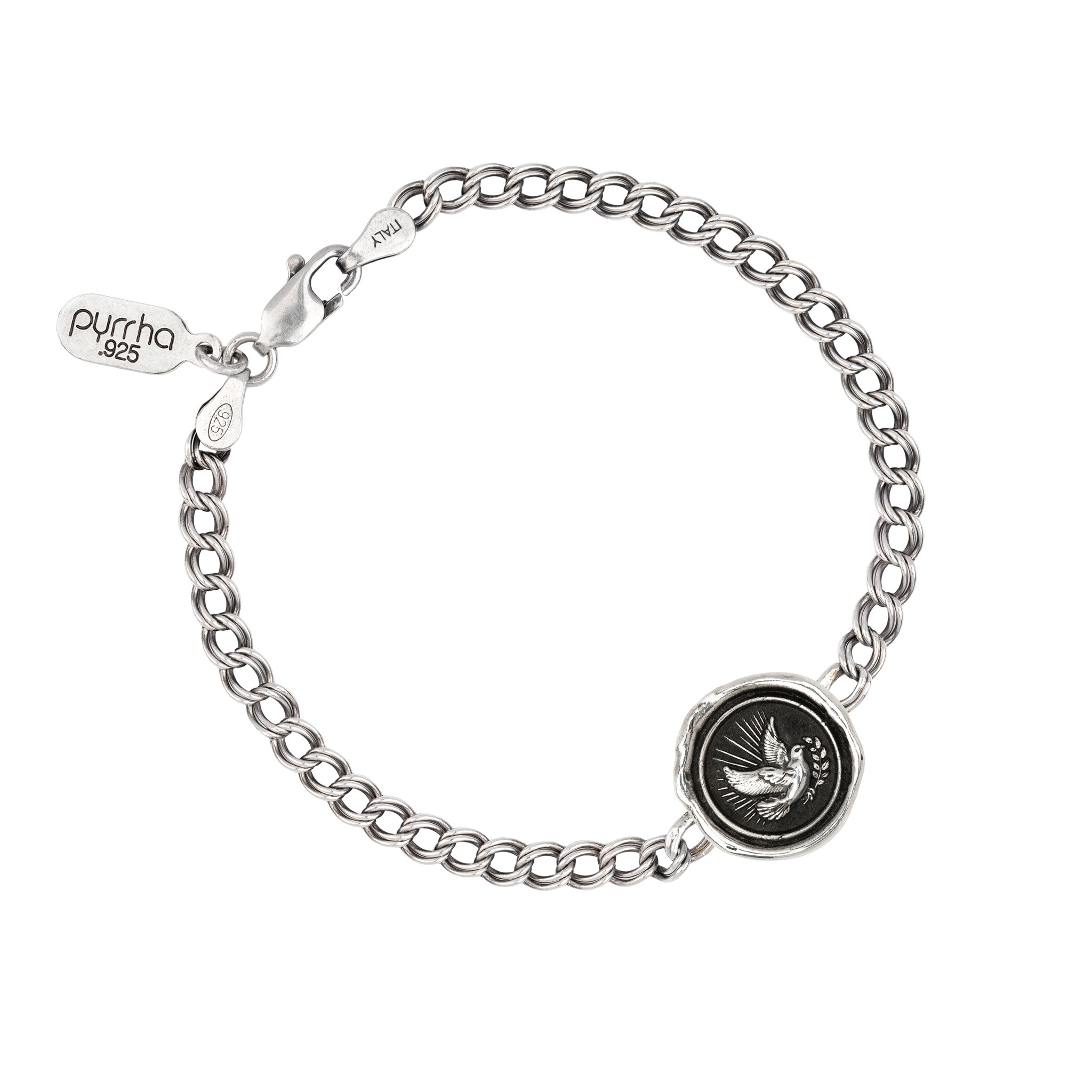 Peace Dove Inline Talisman Bracelet