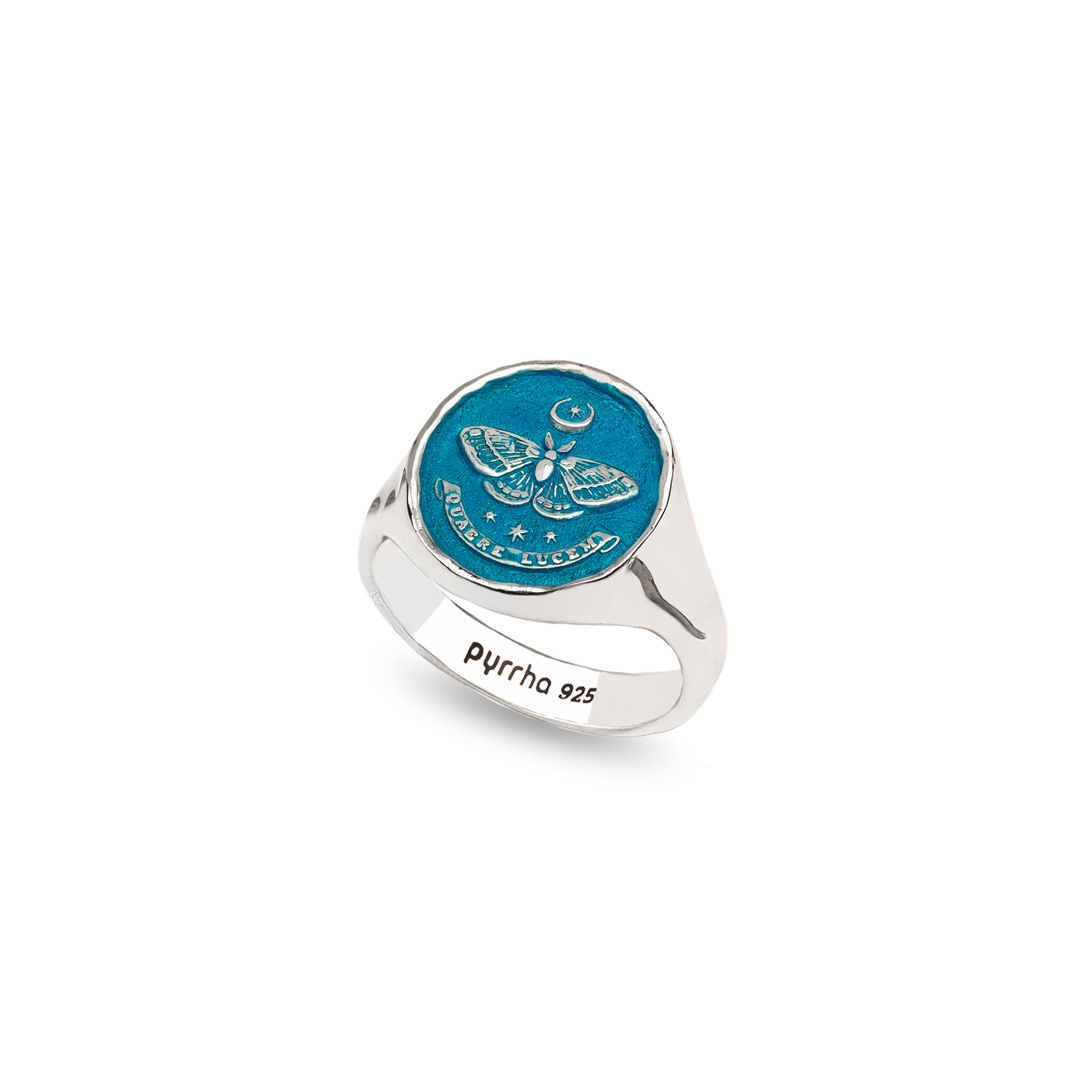 Seek the Light Signet Ring - Capri Blue