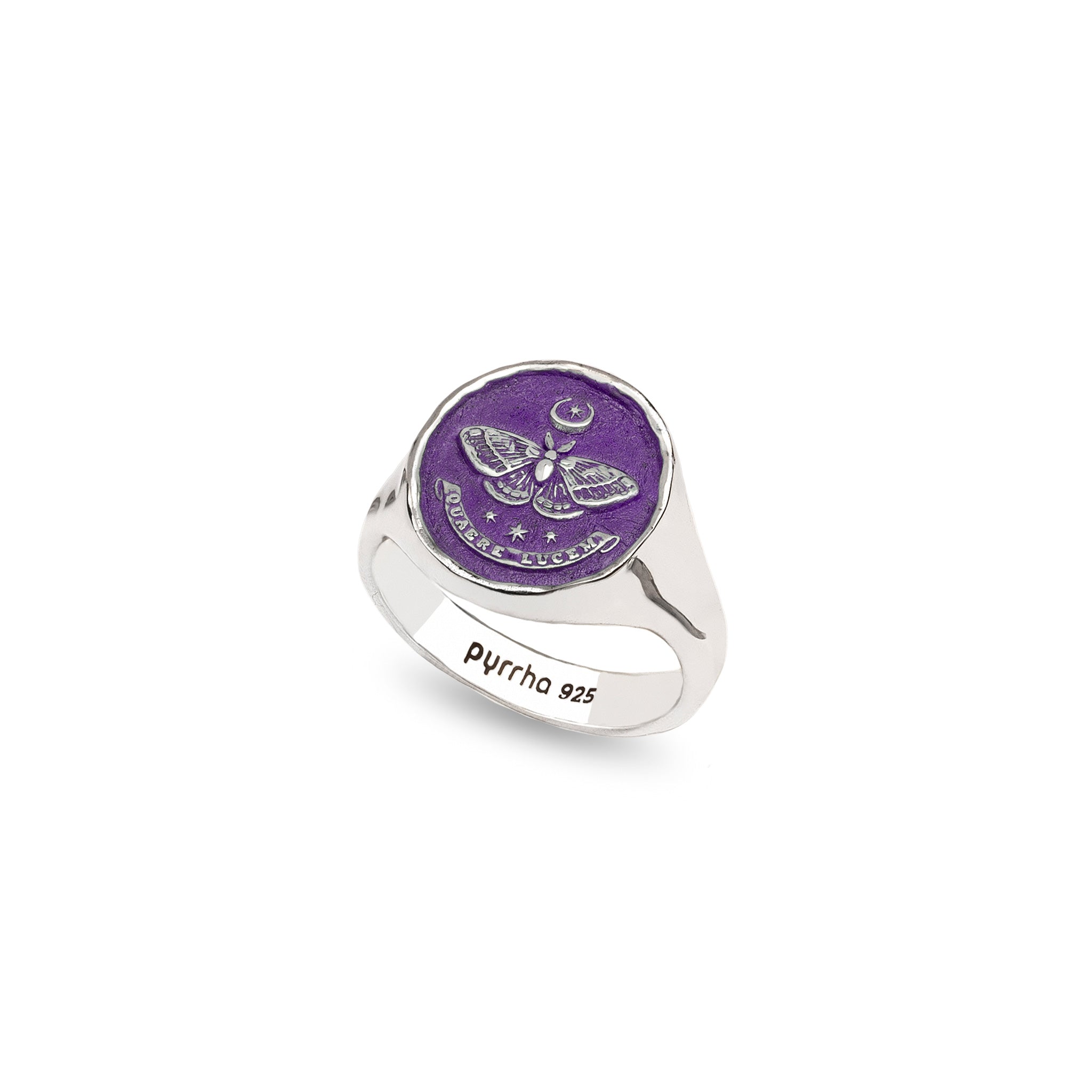 Seek the Light Signet Ring - Mystic Violet