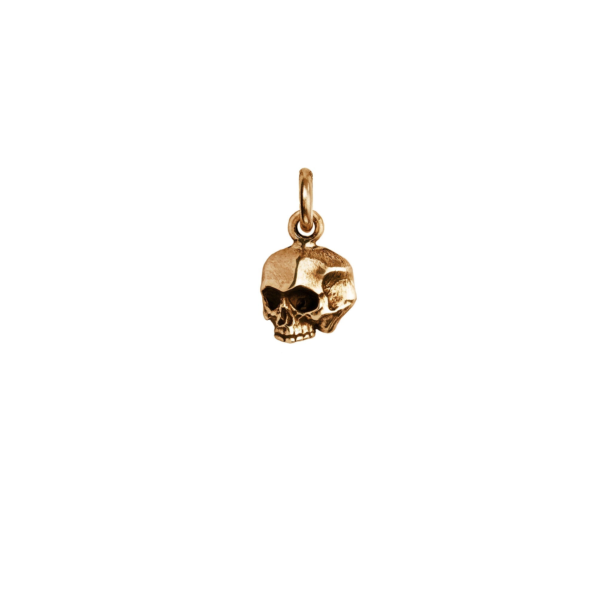 Skull Symbol Charm - Bronze