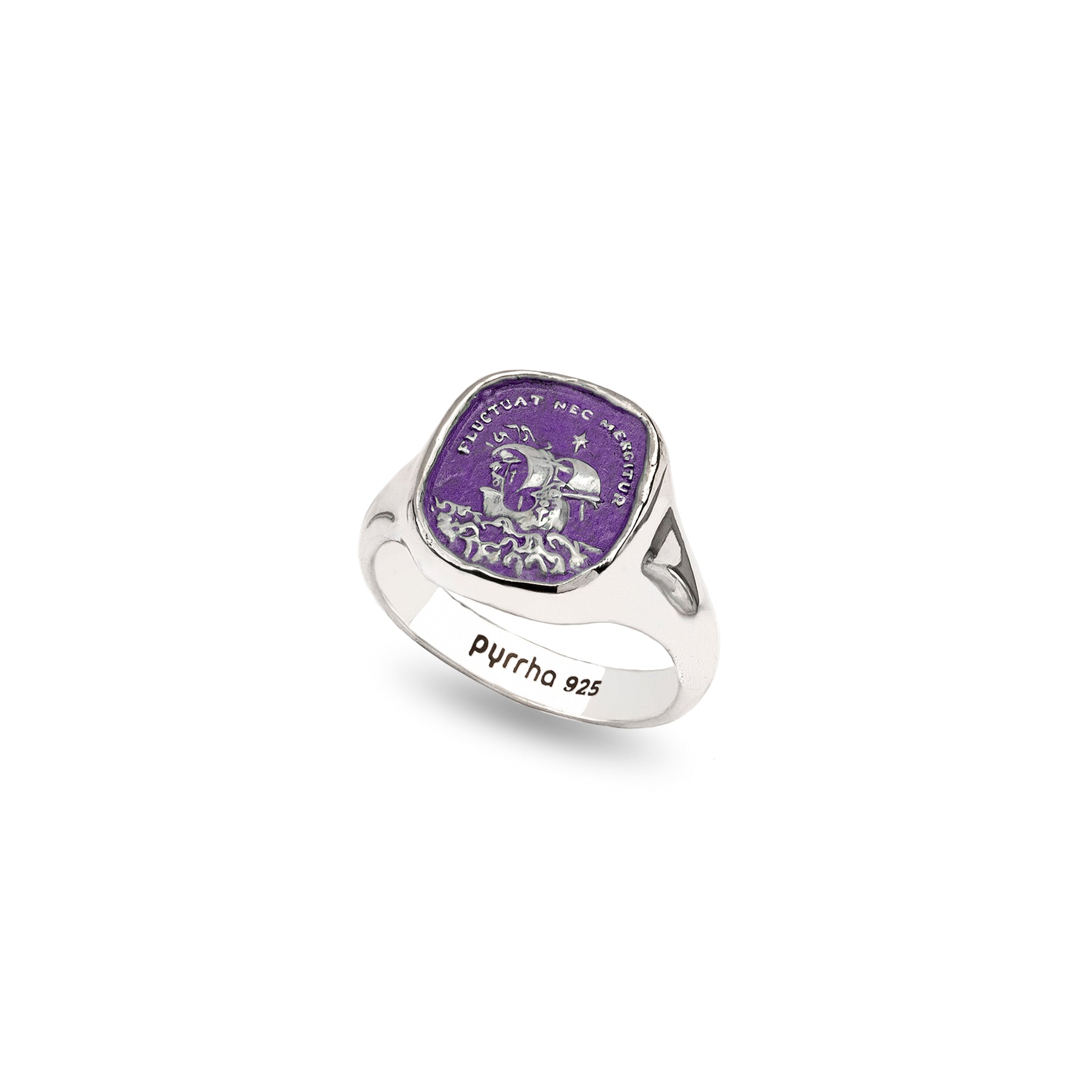 Strength & Resilience Signet Ring - Mystic Violet