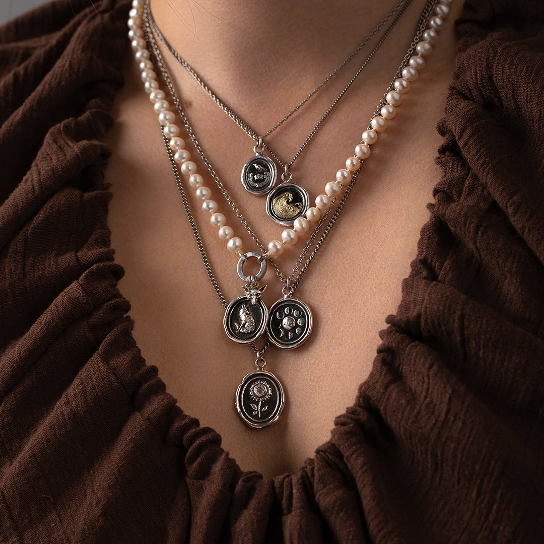 Trust in Yourself Knotted Freshwater Pearl Necklace