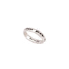 An engraved silver band ring representing those who prefer to be rather than to seem