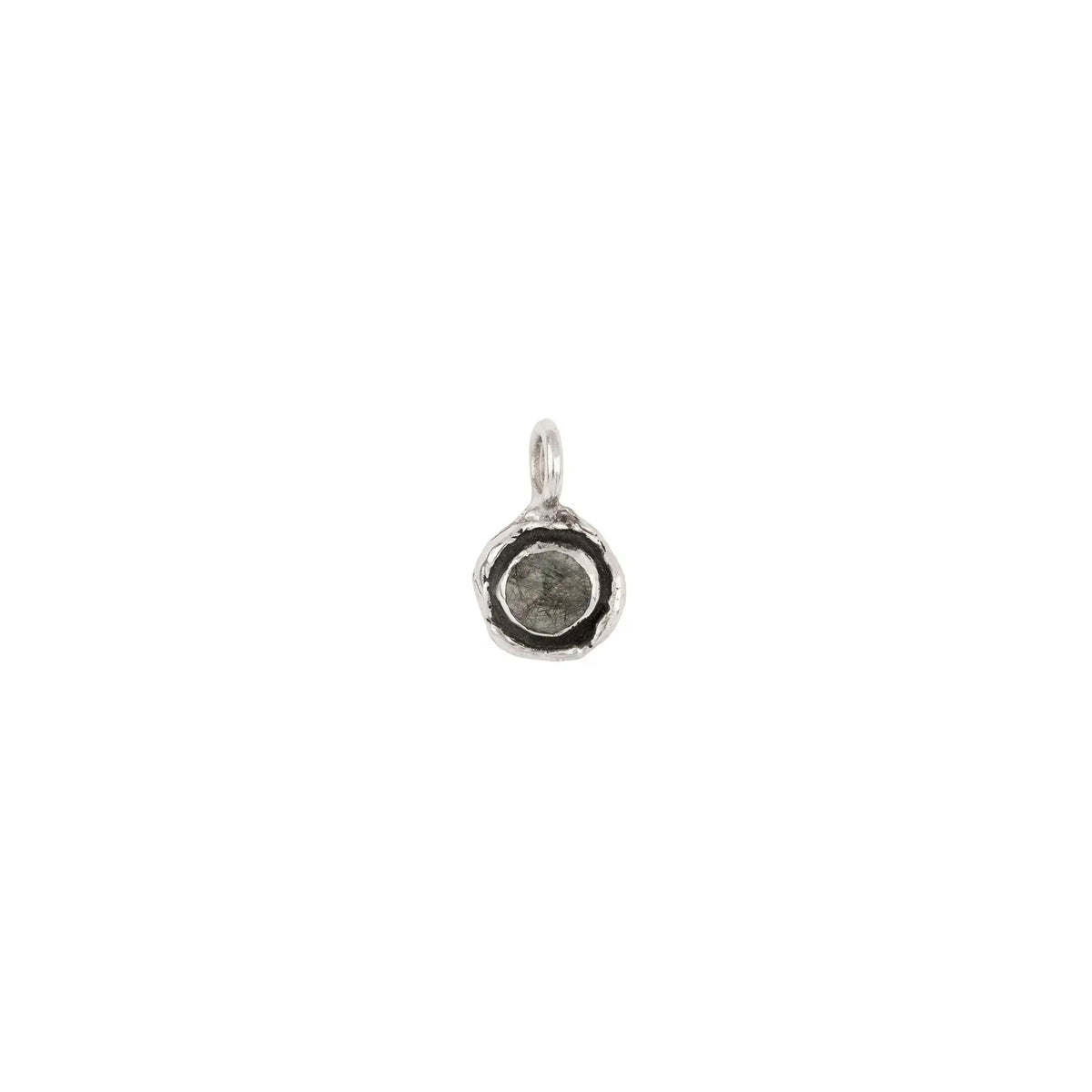 Tourmalated Quartz Faceted Stone Talisman Charm