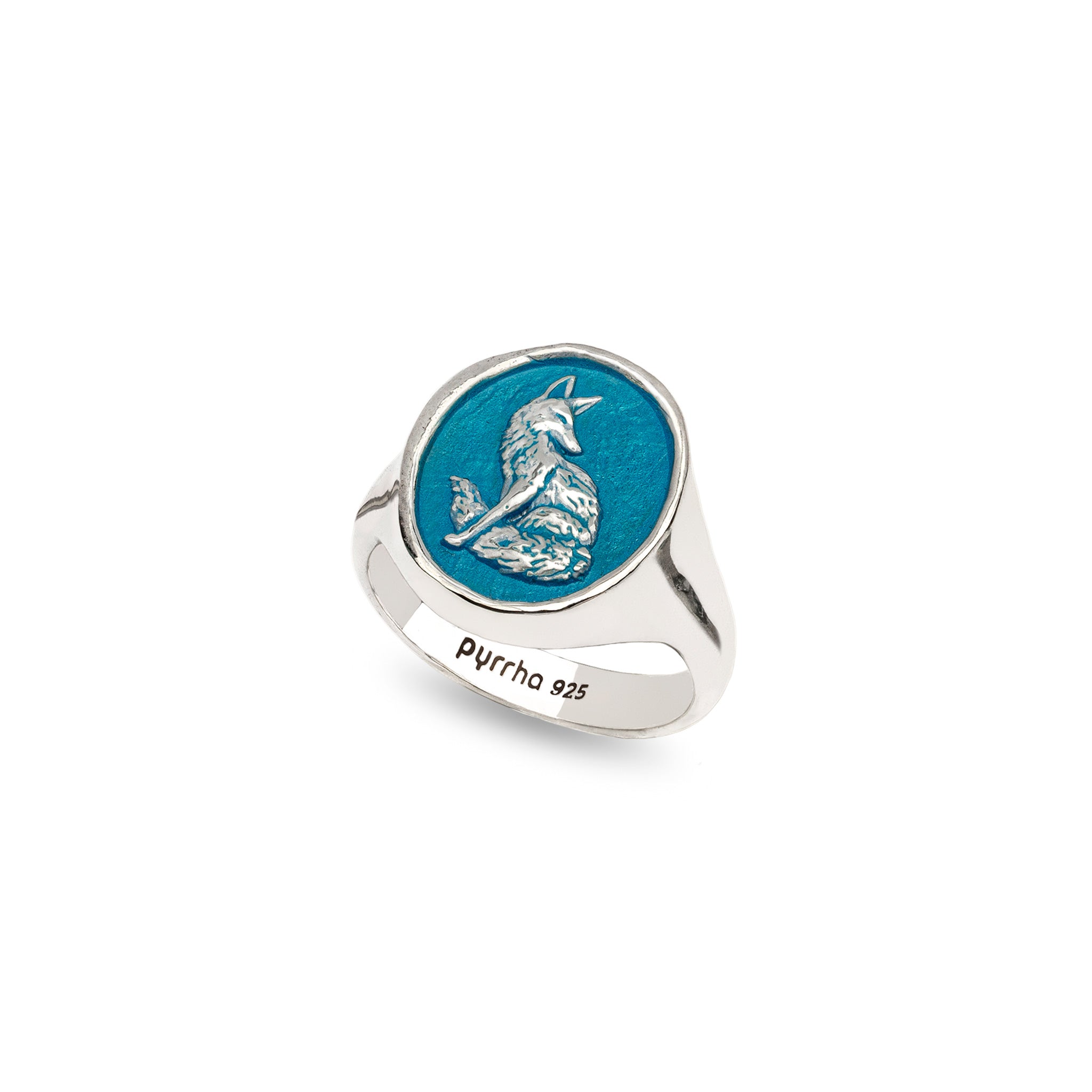 Trust in Yourself Signet Ring - Capri Blue