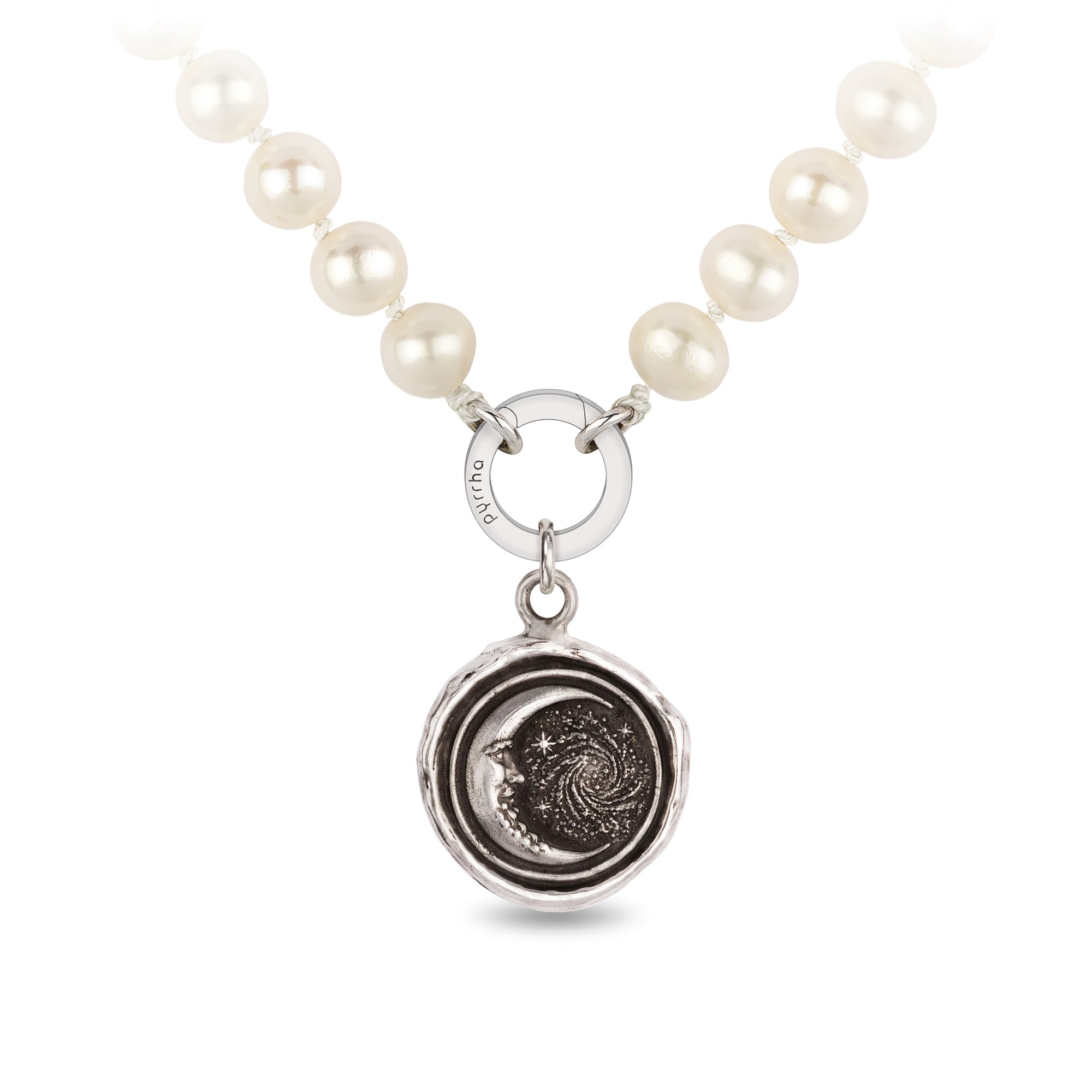 Trust the Universe Knotted Freshwater Pearl Necklace