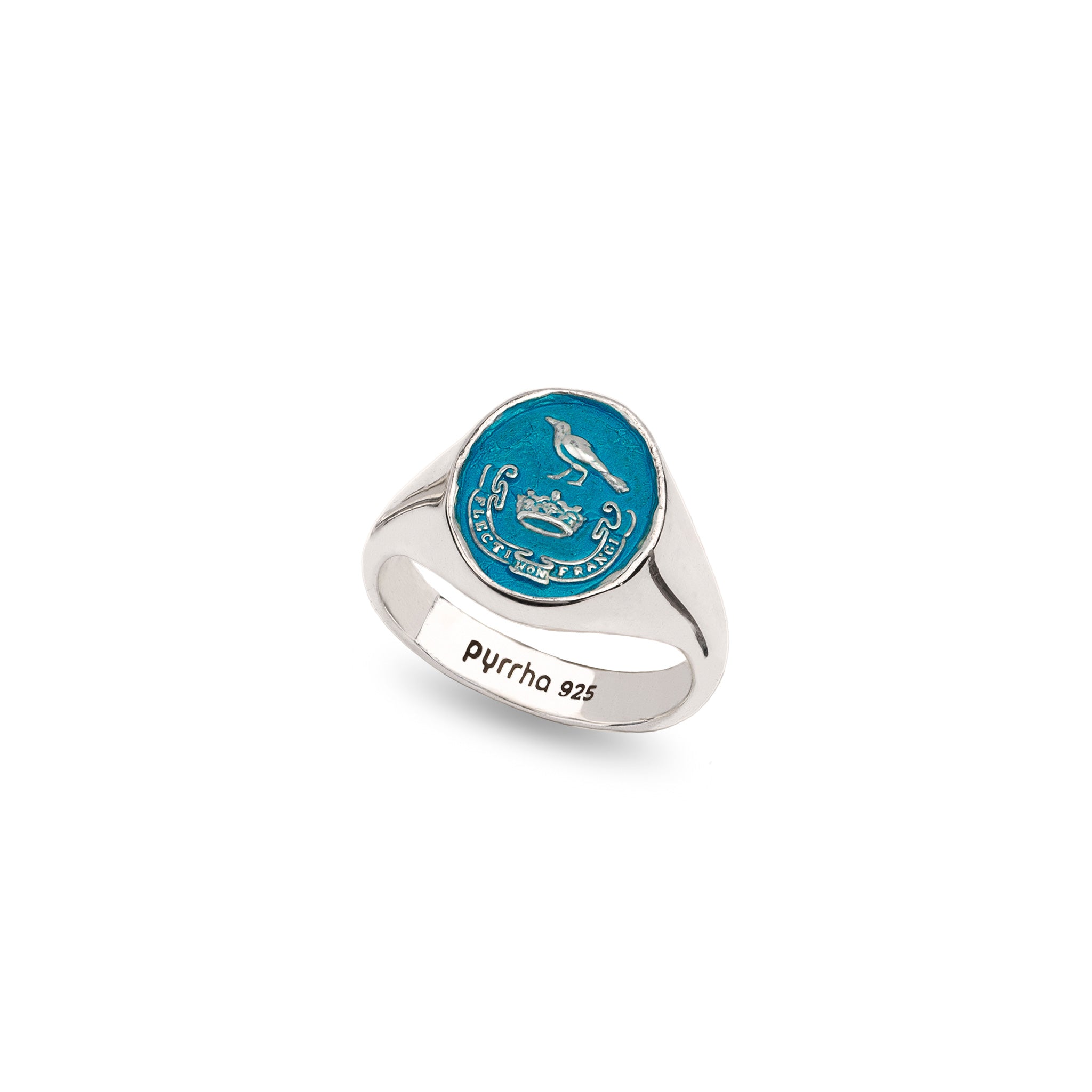 Unbreakable Signet Ring - Capri Blue