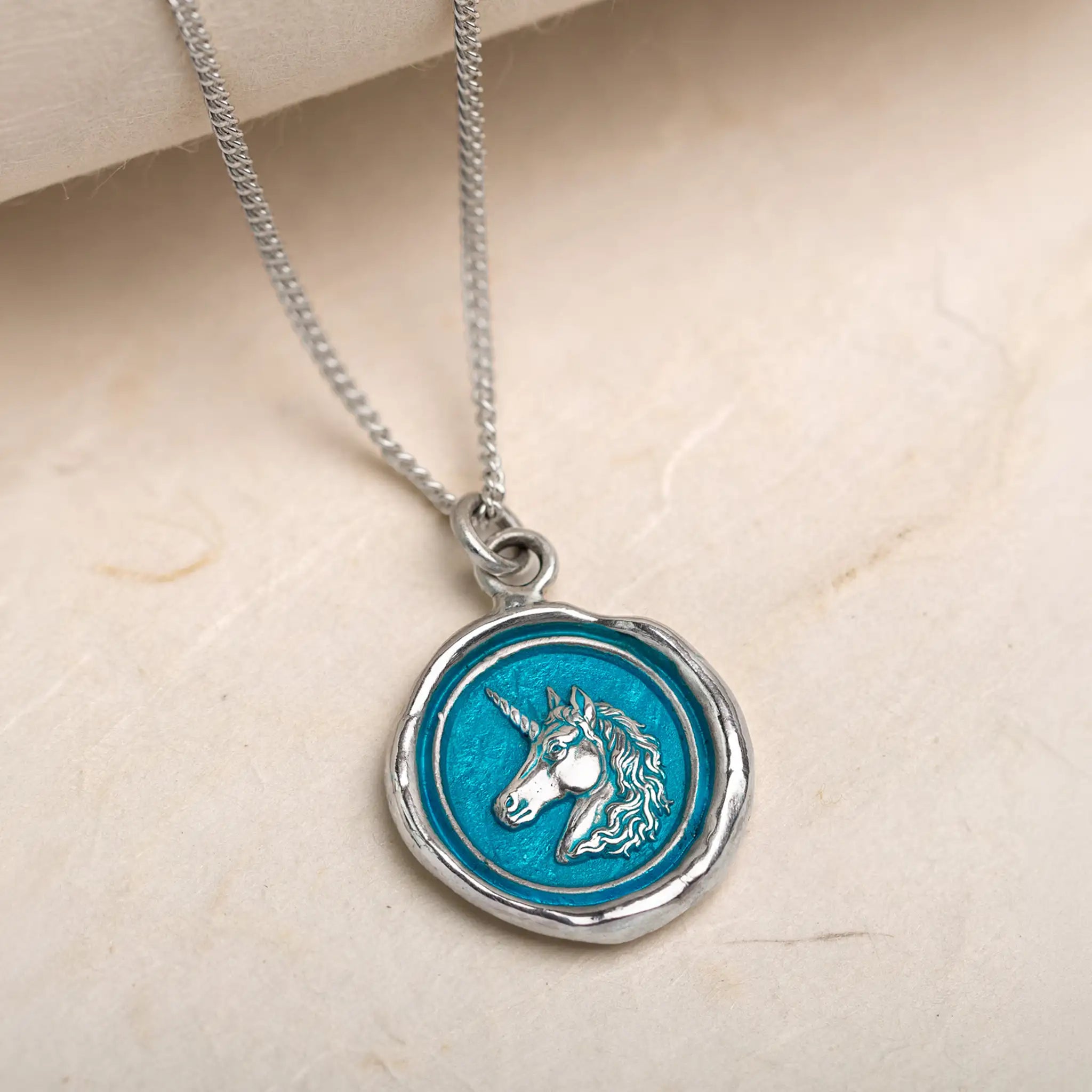 Unicorn Talisman - Capri Blue