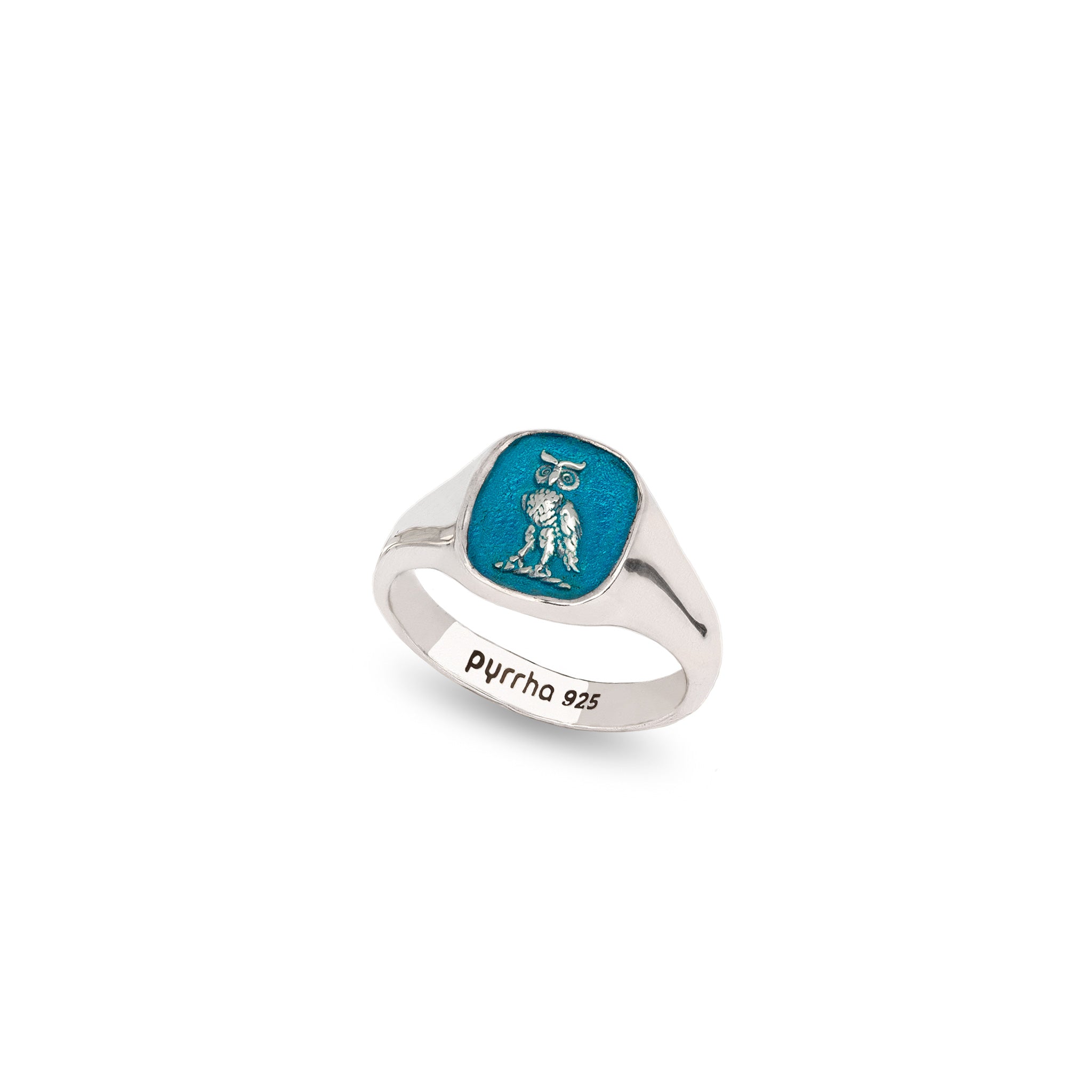 Watch Over Me Signet Ring - Capri Blue