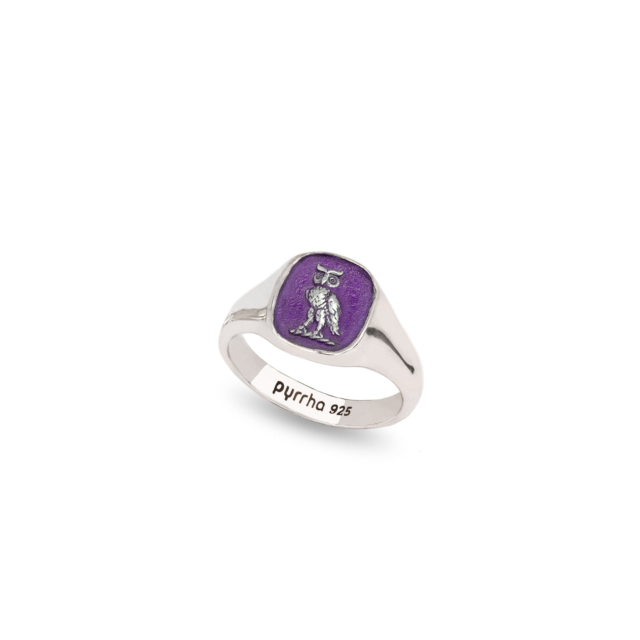 Watch Over Me Signet Ring - Mystic Violet