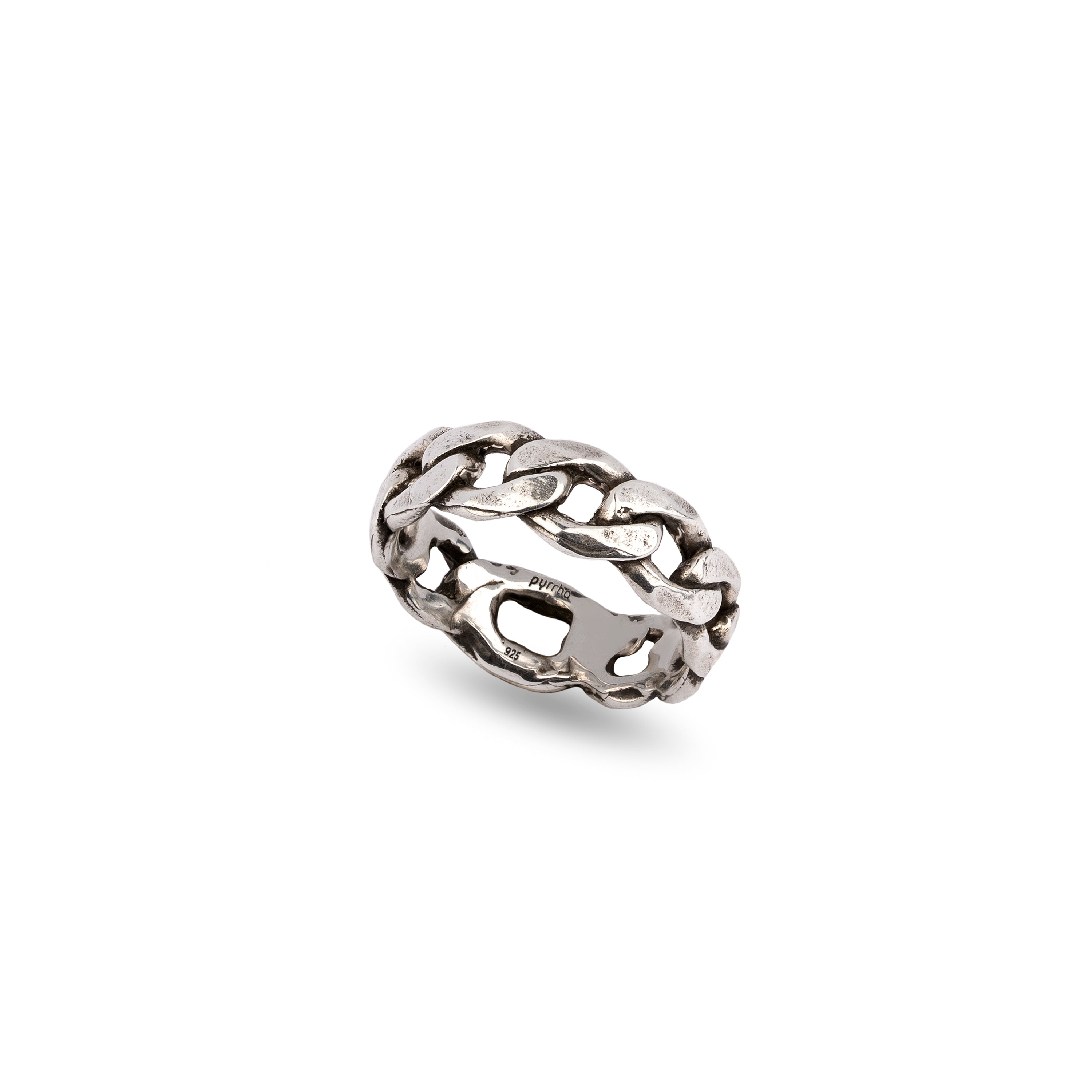 Wide Chain Band Ring