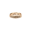 A 14k gold ring engraved with our Carpe Diem motto.