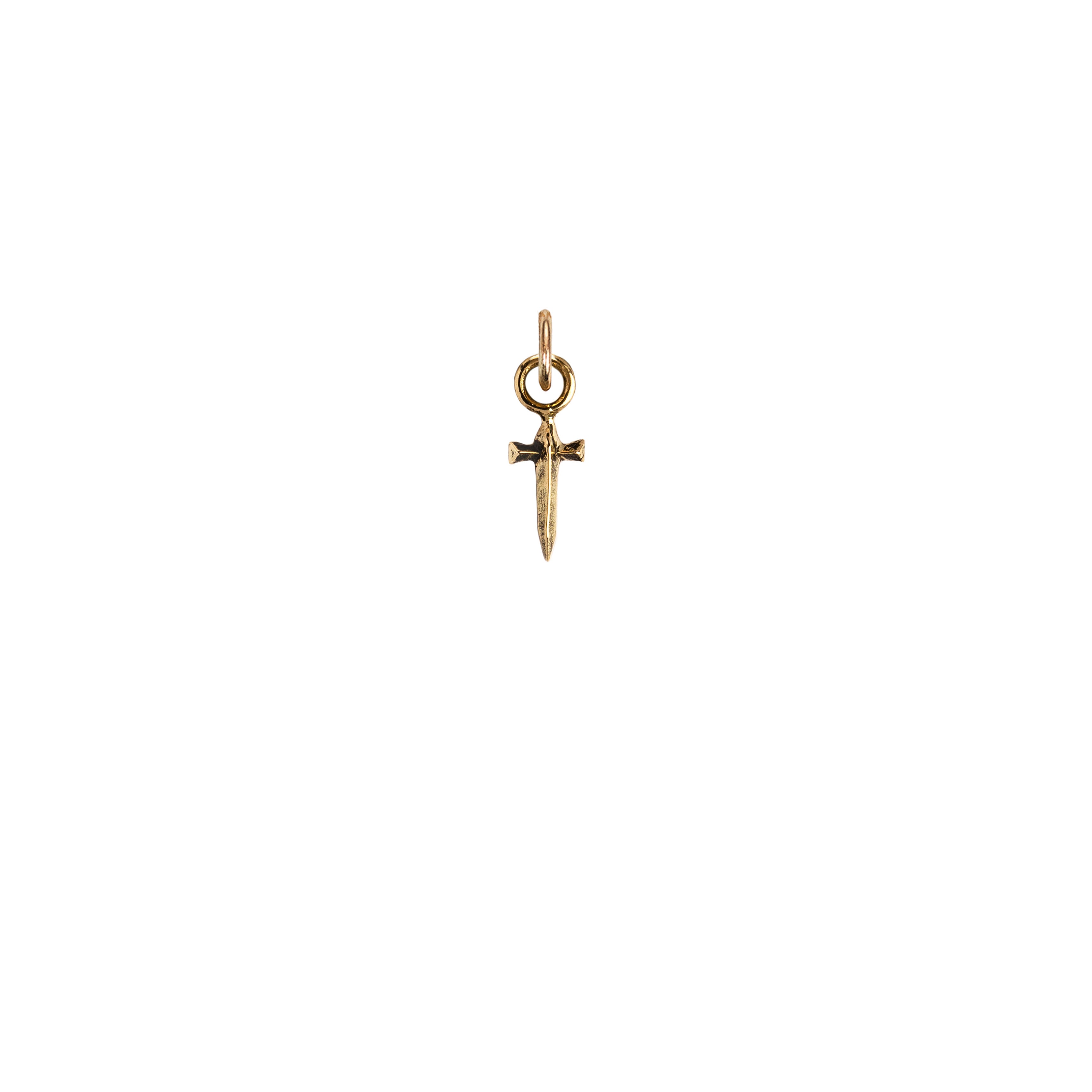 Dagger 14K Gold Symbol Charm