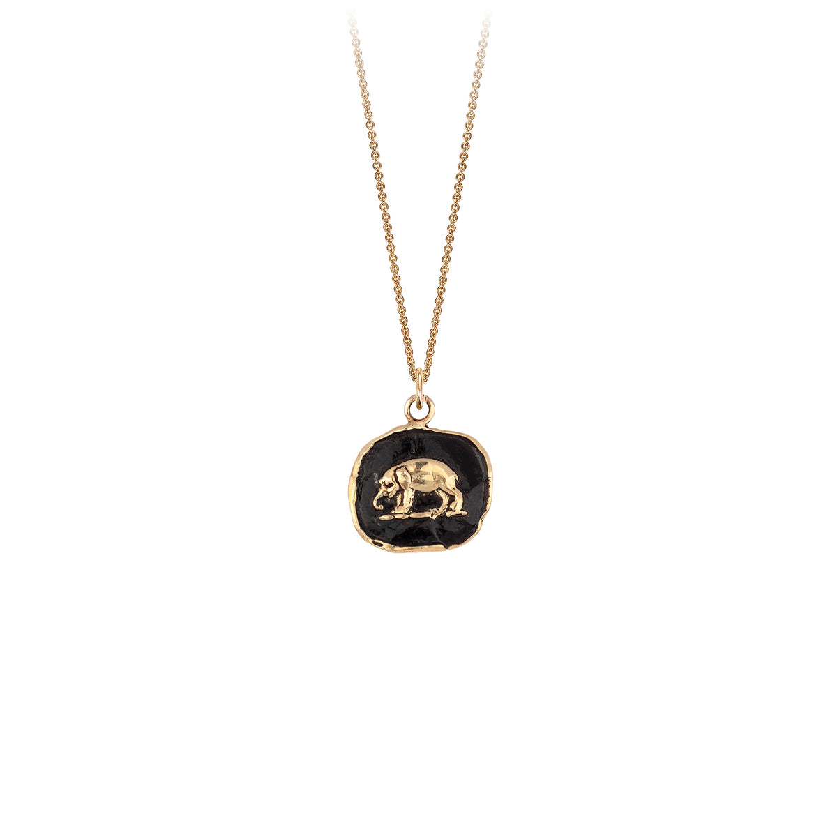 Elephant 14K Gold Talisman NO CHAIN