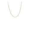 A 14 karat gold chain with fine cable links