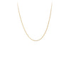 A 14 karat gold chain with pinsetta links