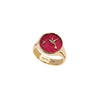 Hummingbird 14K Gold Signet Ring - True Colors