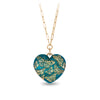 Butterfly 14K Gold Large Puffed Heart Long Link Paperclip Chain Necklace - True Colors