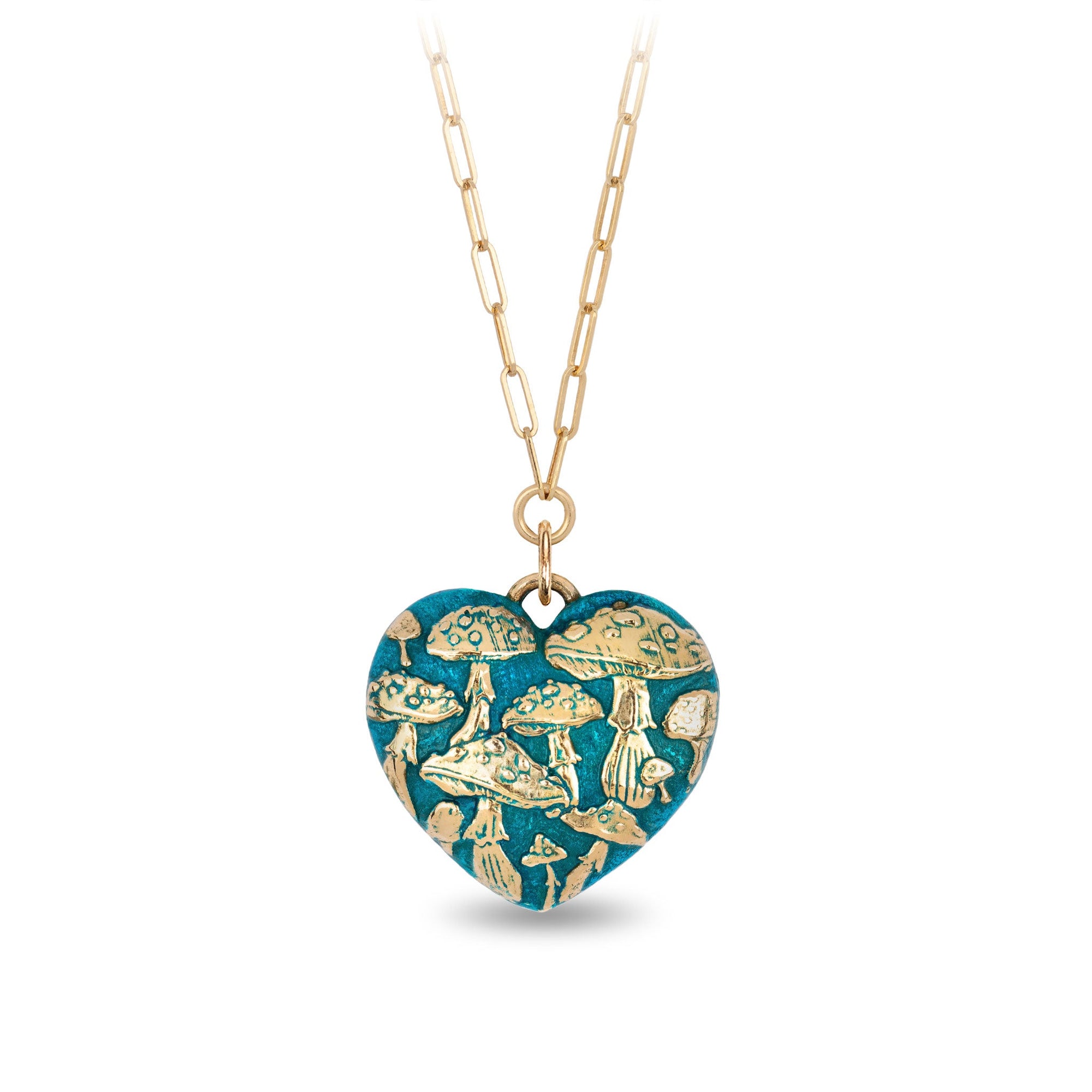 14K Gold Puffed Heart Collection