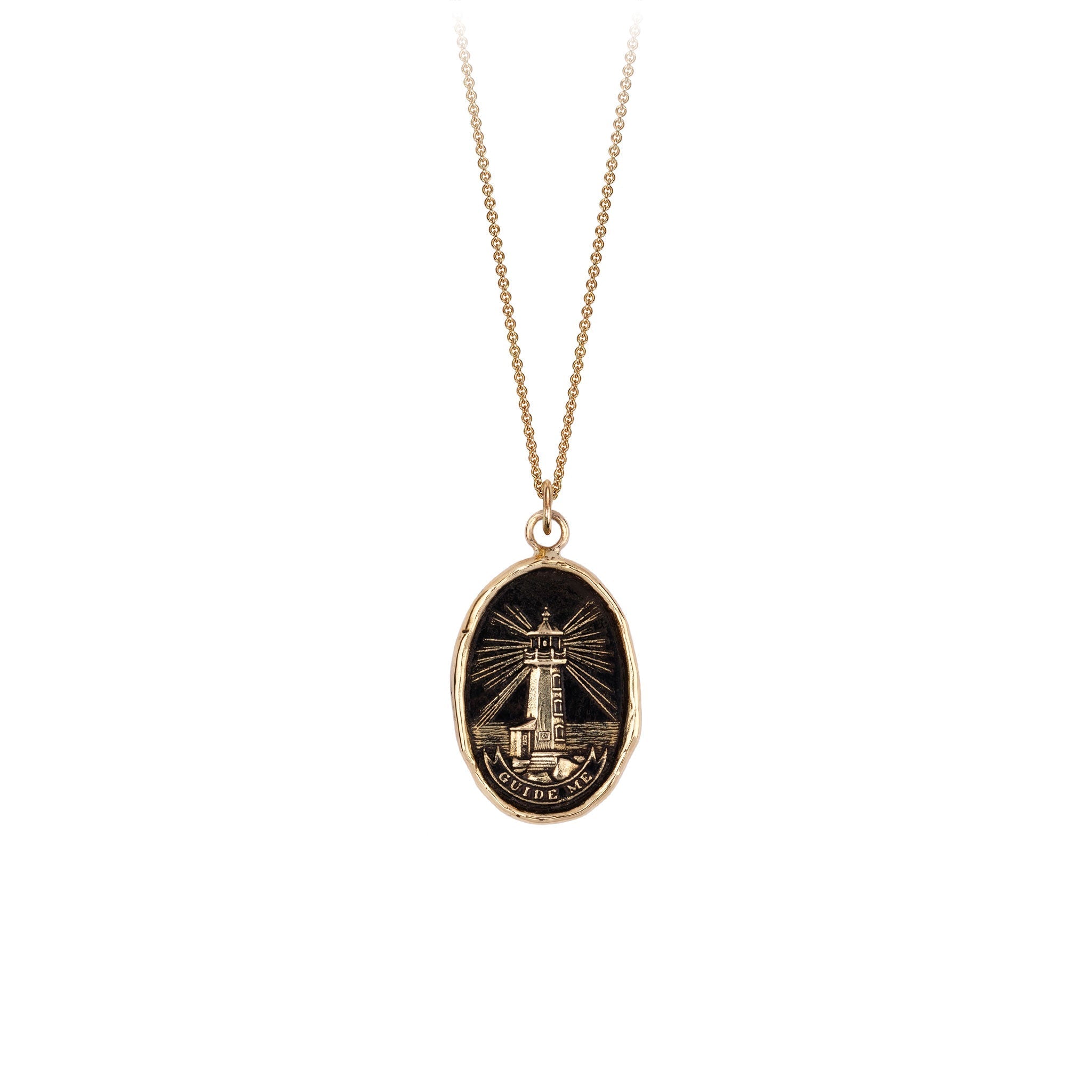 Lighthouse 14K Gold Talisman