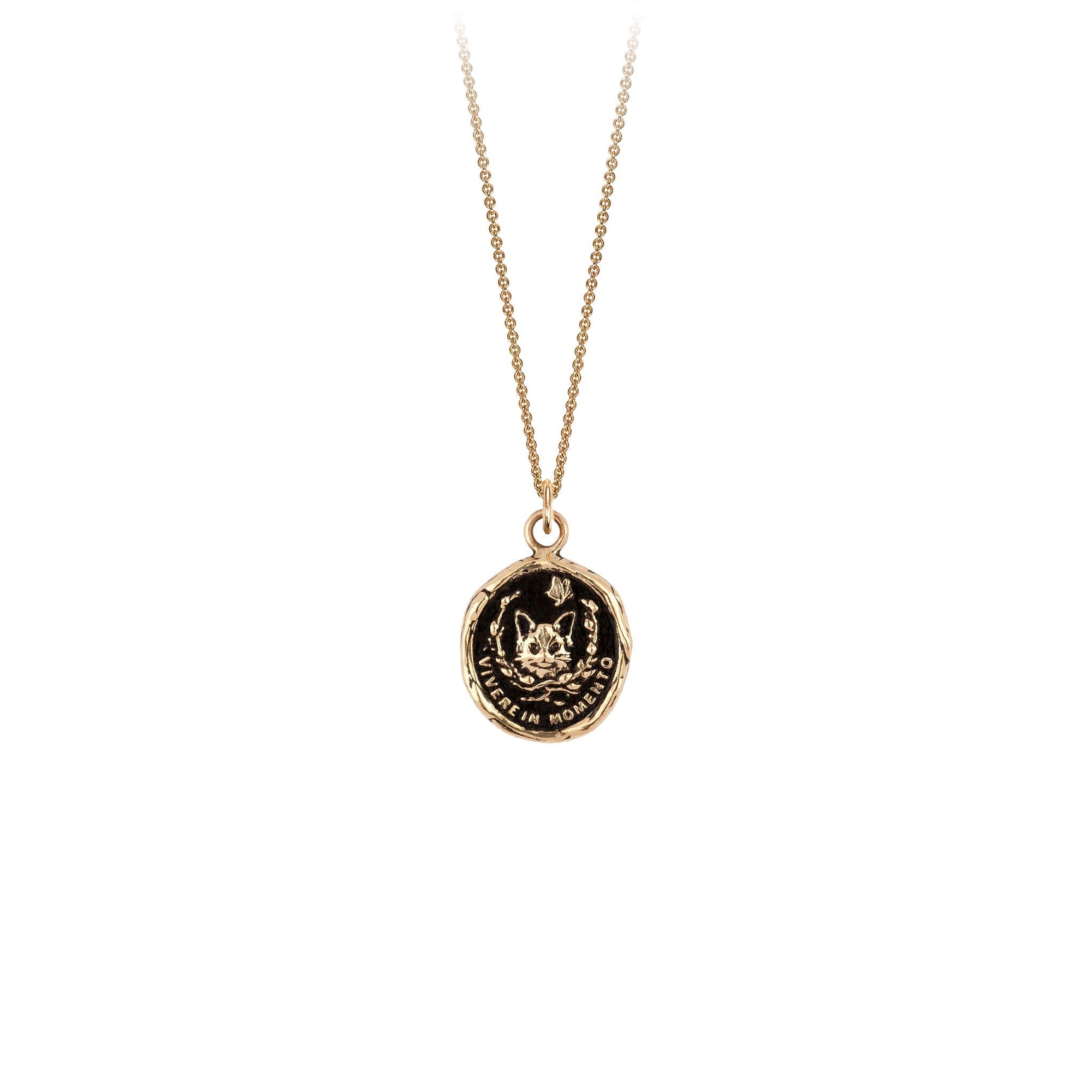 Live in the Moment 14K Gold Talisman