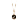 Pyrrha 14k gold Love Moves the World talisman necklace
